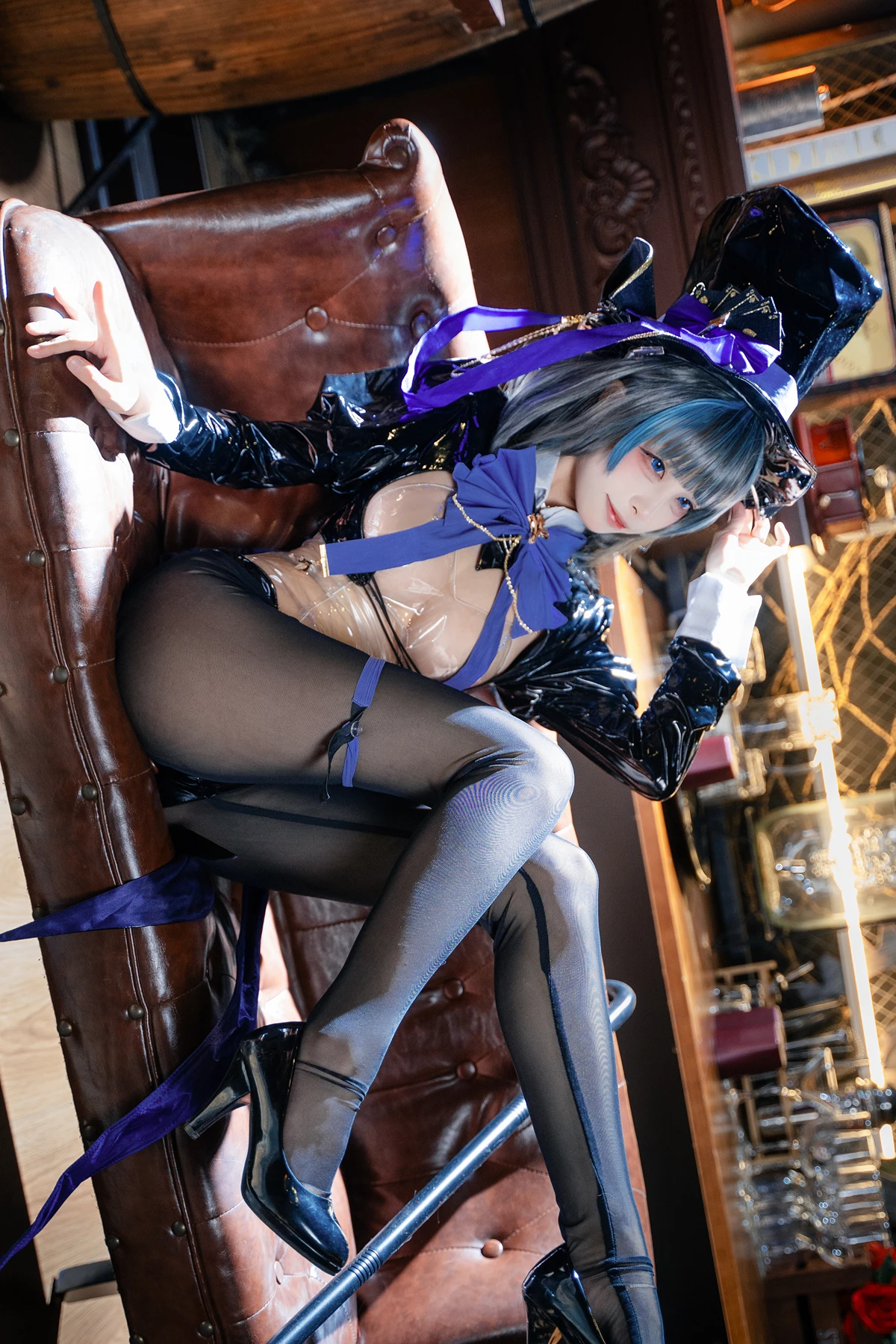 Cosplay 三無人型 – 碧蓝航线 柴郡绚烂夜梦 - P9