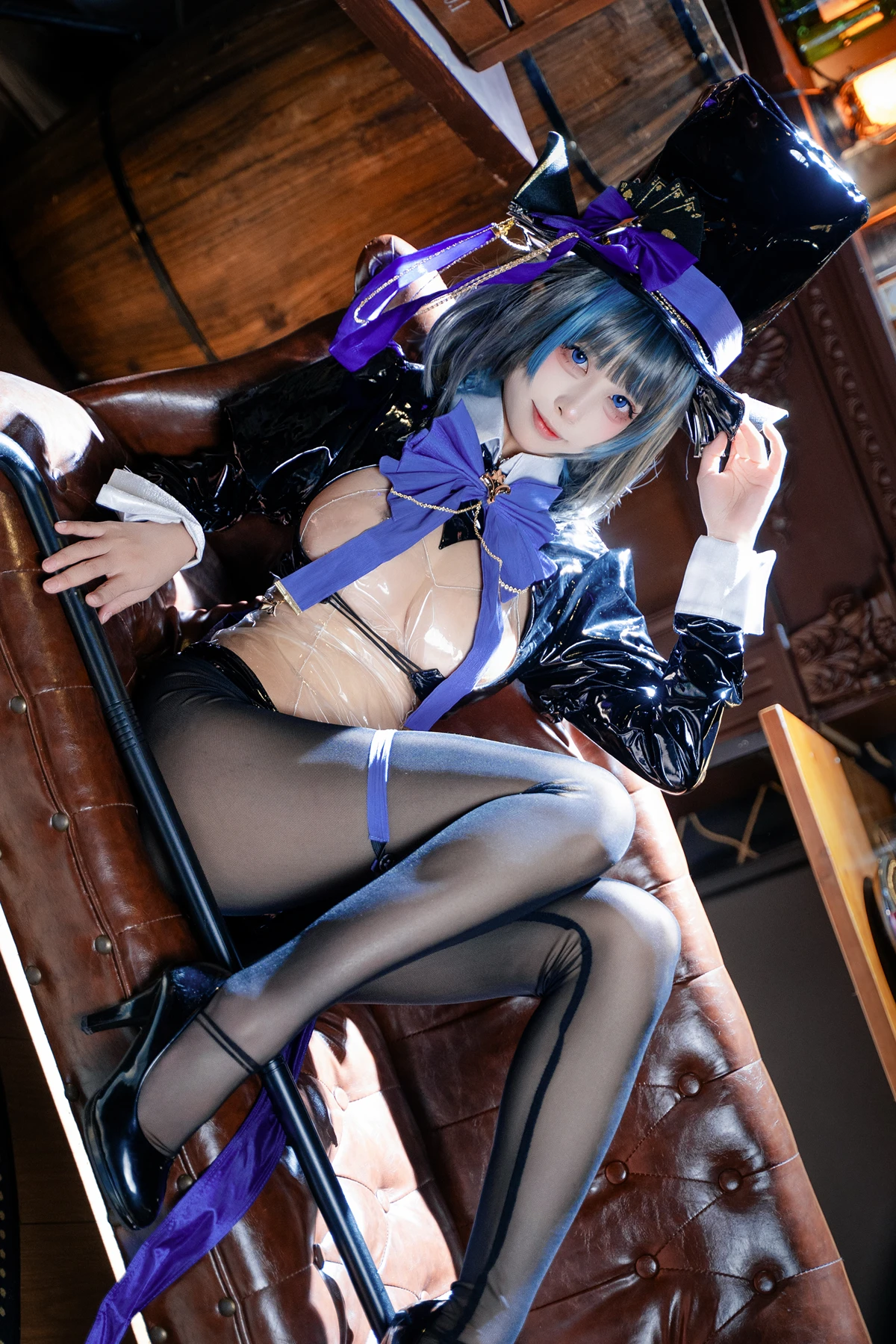 Cosplay 三無人型 – 碧蓝航线 柴郡绚烂夜梦 - P10