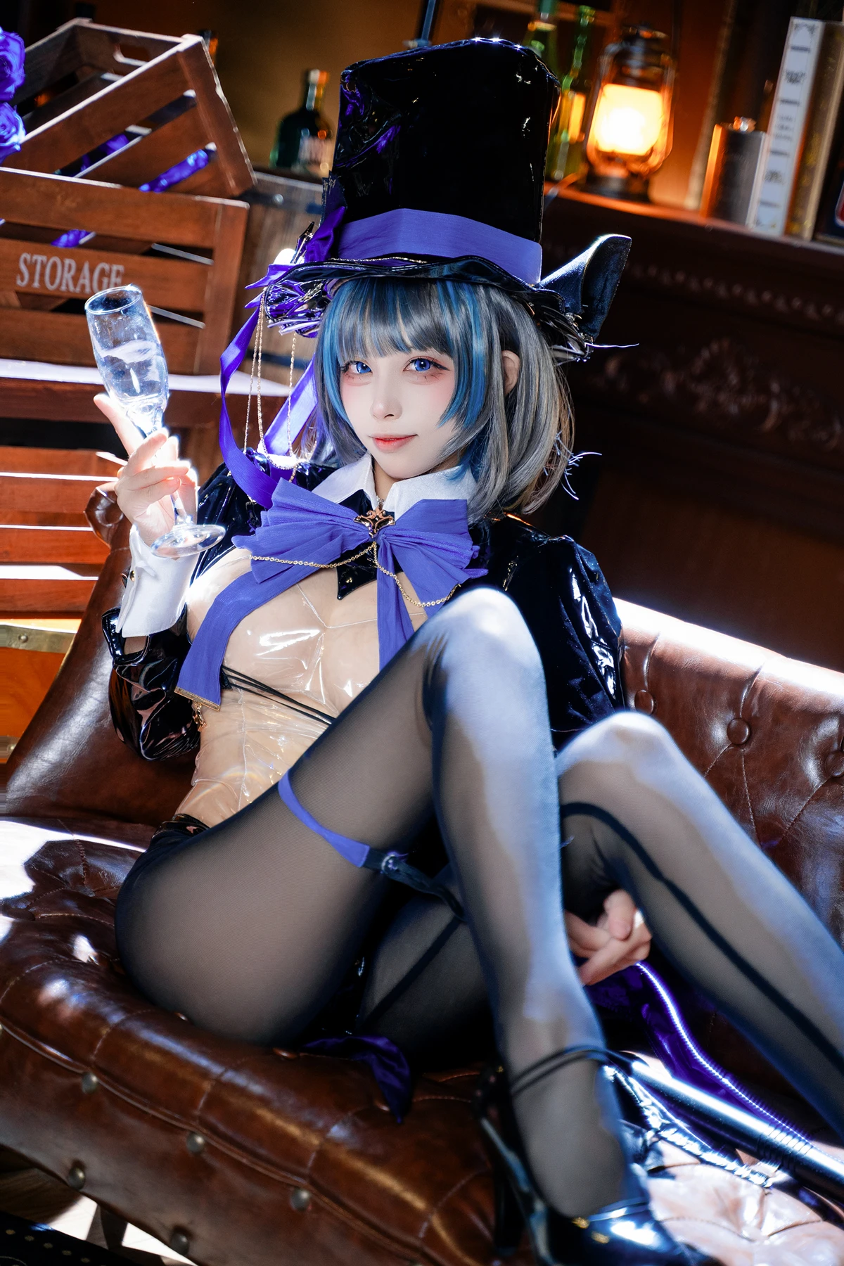 Cosplay 三無人型 – 碧蓝航线 柴郡绚烂夜梦 - P19