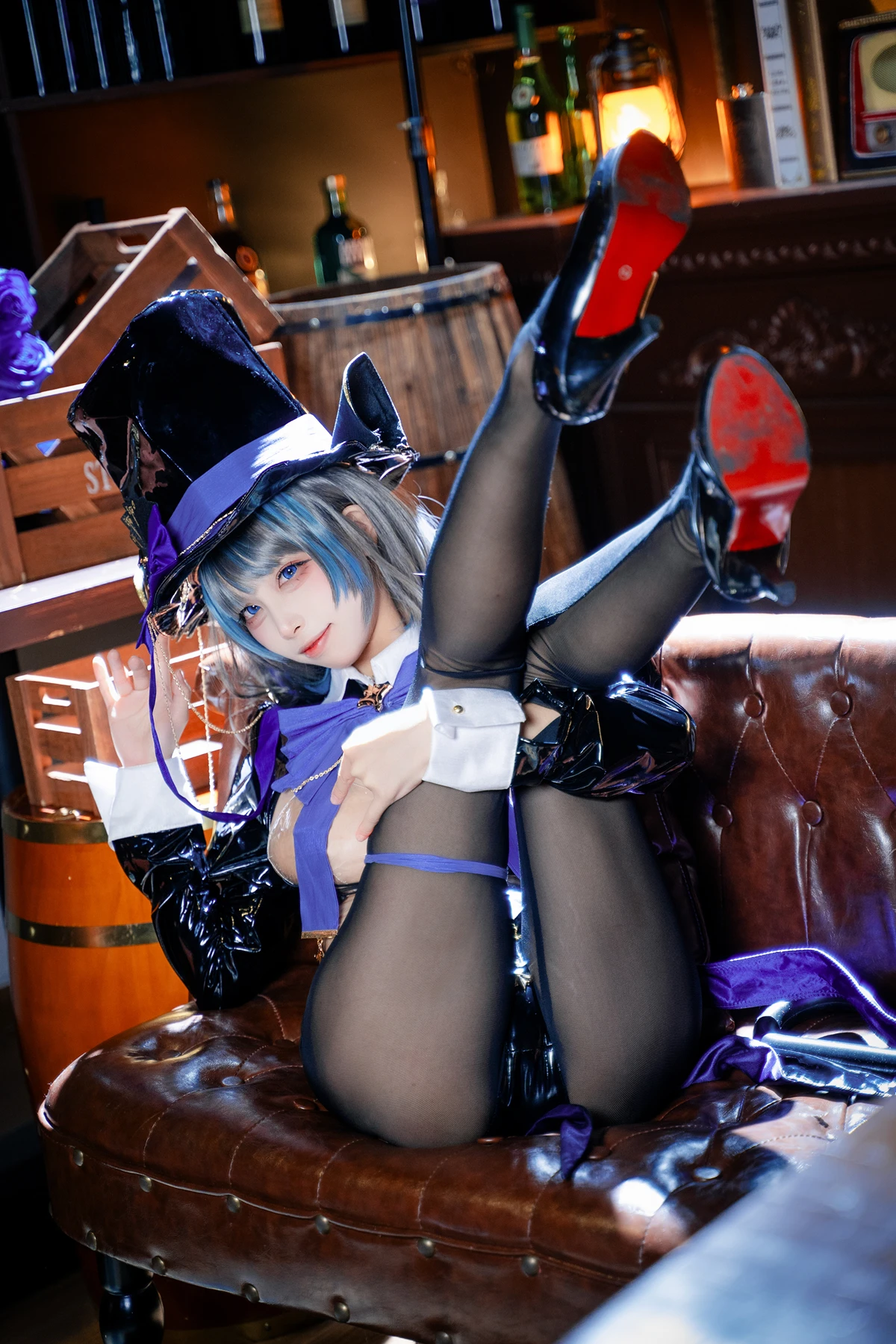 Cosplay 三無人型 – 碧蓝航线 柴郡绚烂夜梦 - P20