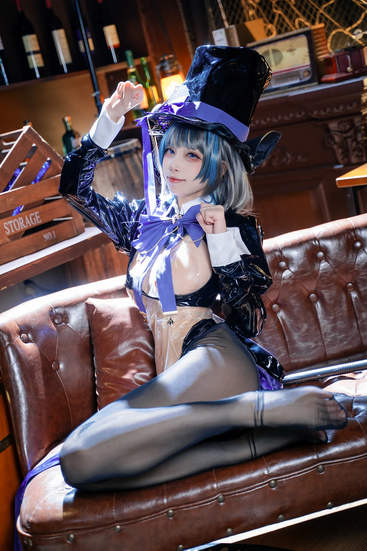 Cosplay 三無人型 – 碧蓝航线 柴郡绚烂夜梦 - P31