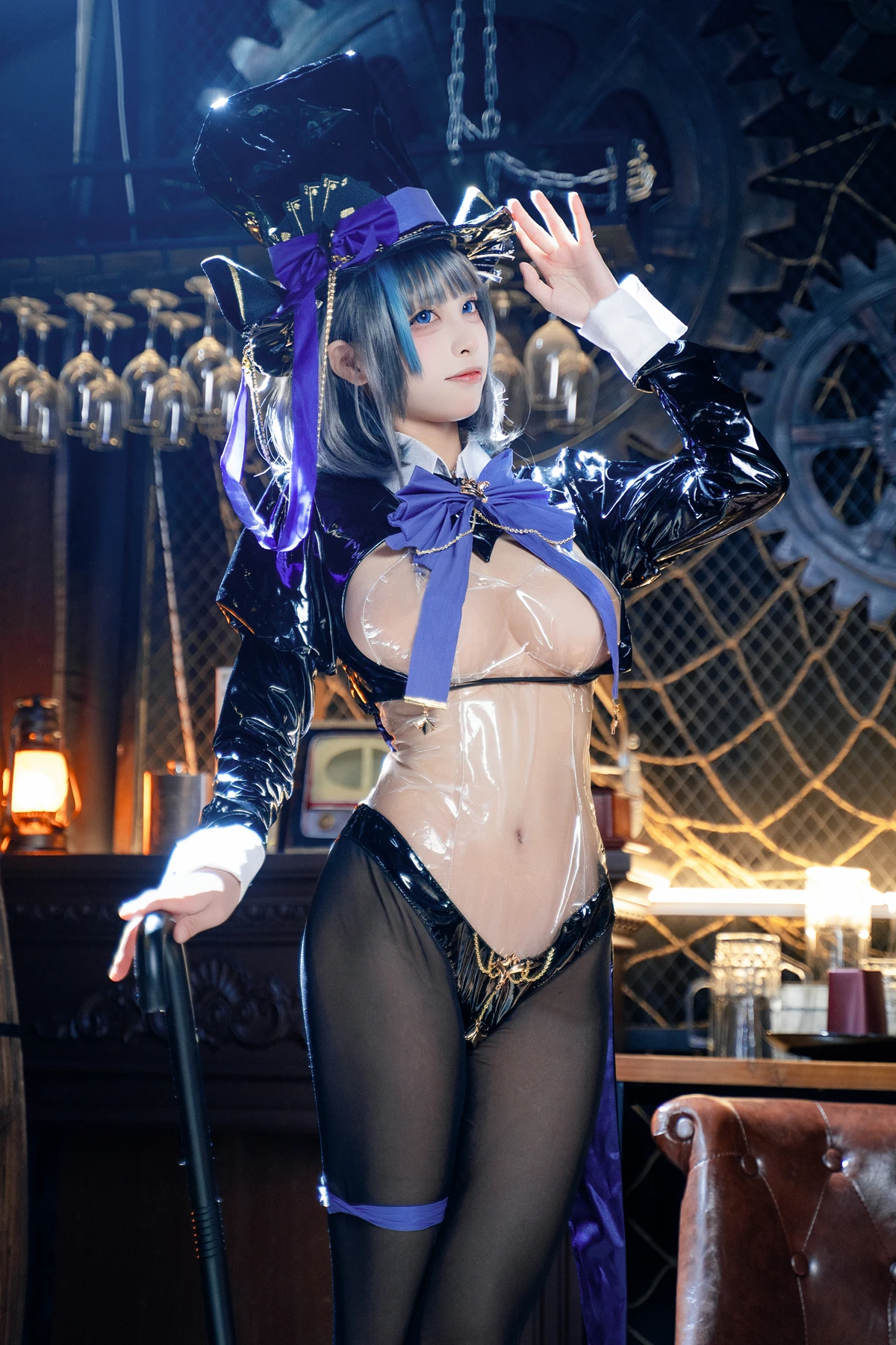 Cosplay 三無人型 – 碧蓝航线 柴郡绚烂夜梦 - P3