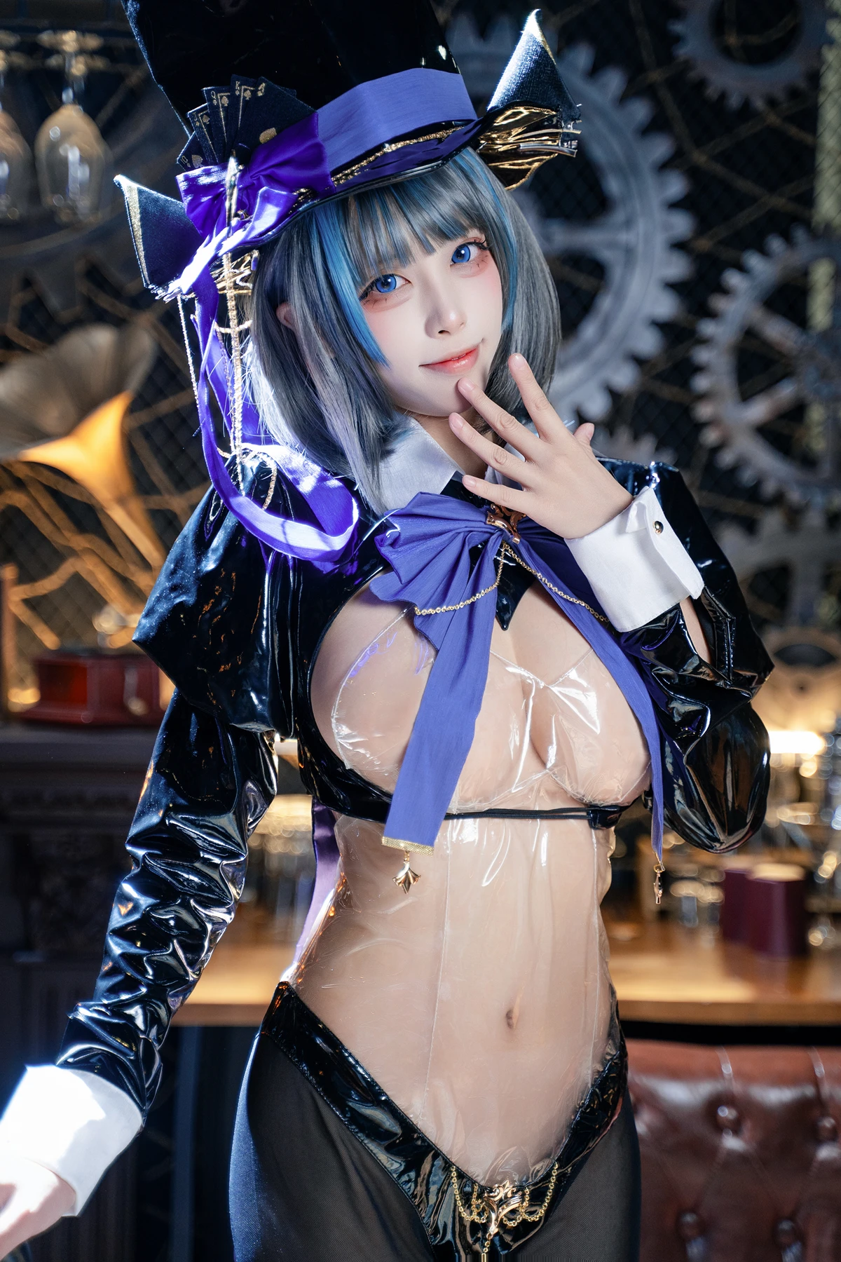 Cosplay 三無人型 – 碧蓝航线 柴郡绚烂夜梦 - P6