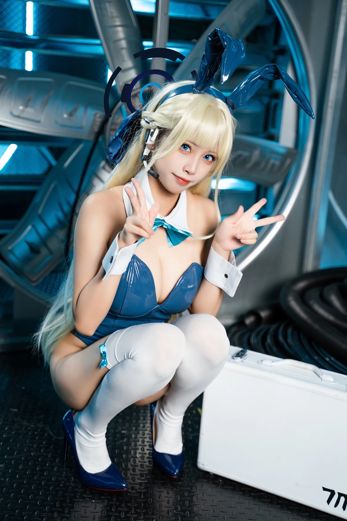 Cosplay 三無人型 – 蔚蓝档案 飞鸟马时兔女郎 - P19