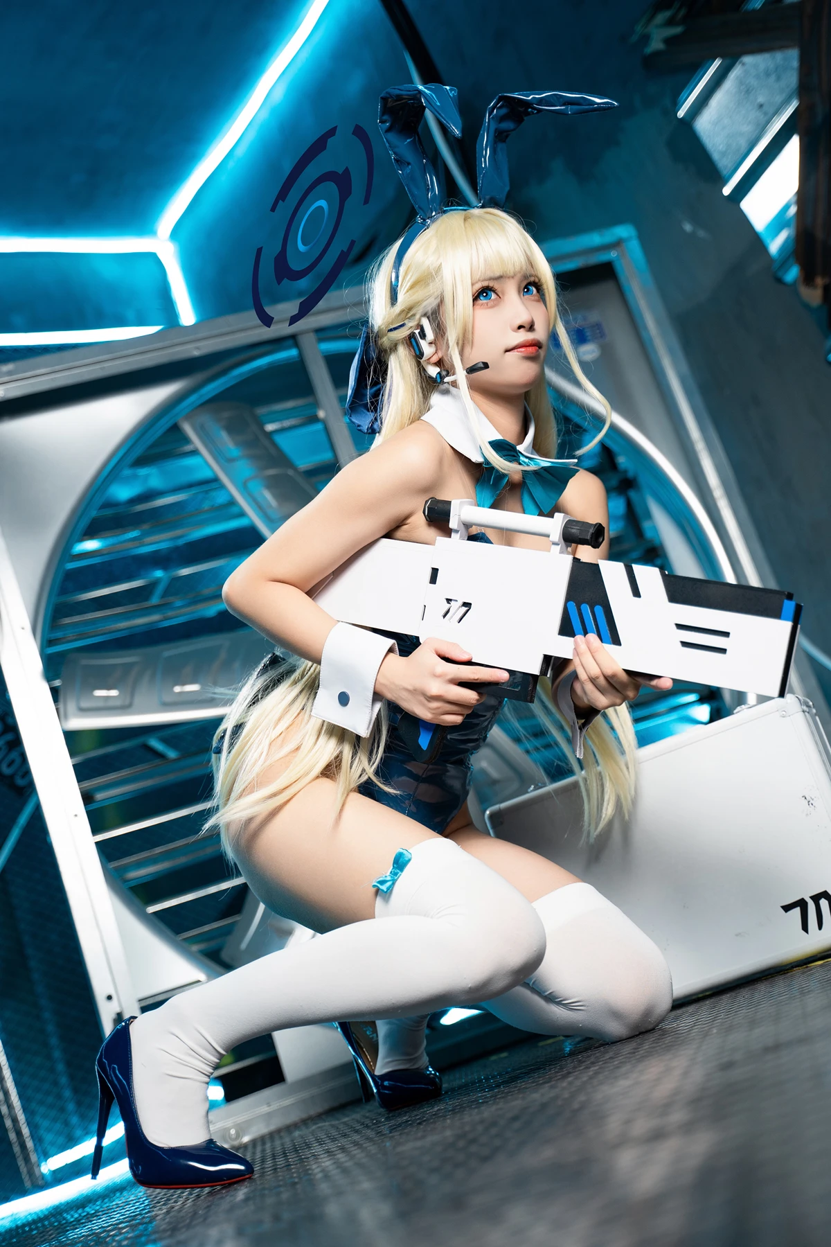 Cosplay 三無人型 – 蔚蓝档案 飞鸟马时兔女郎 - P23