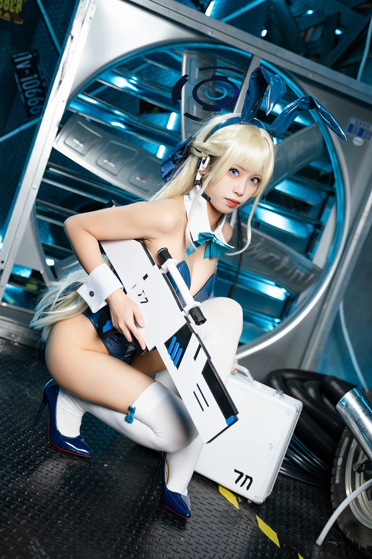 Cosplay 三無人型 – 蔚蓝档案 飞鸟马时兔女郎 - P24