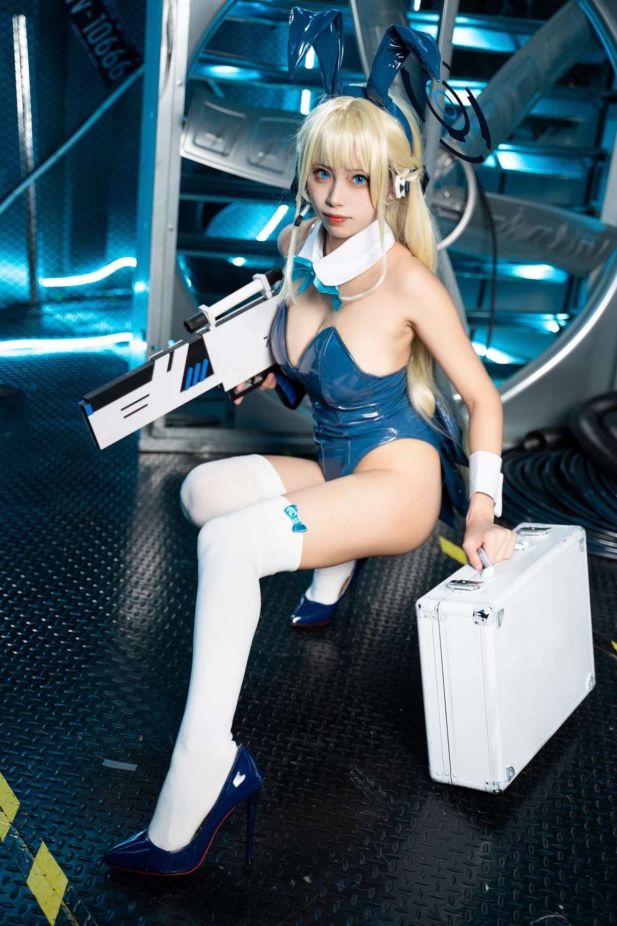 Cosplay 三無人型 – 蔚蓝档案 飞鸟马时兔女郎 - P26