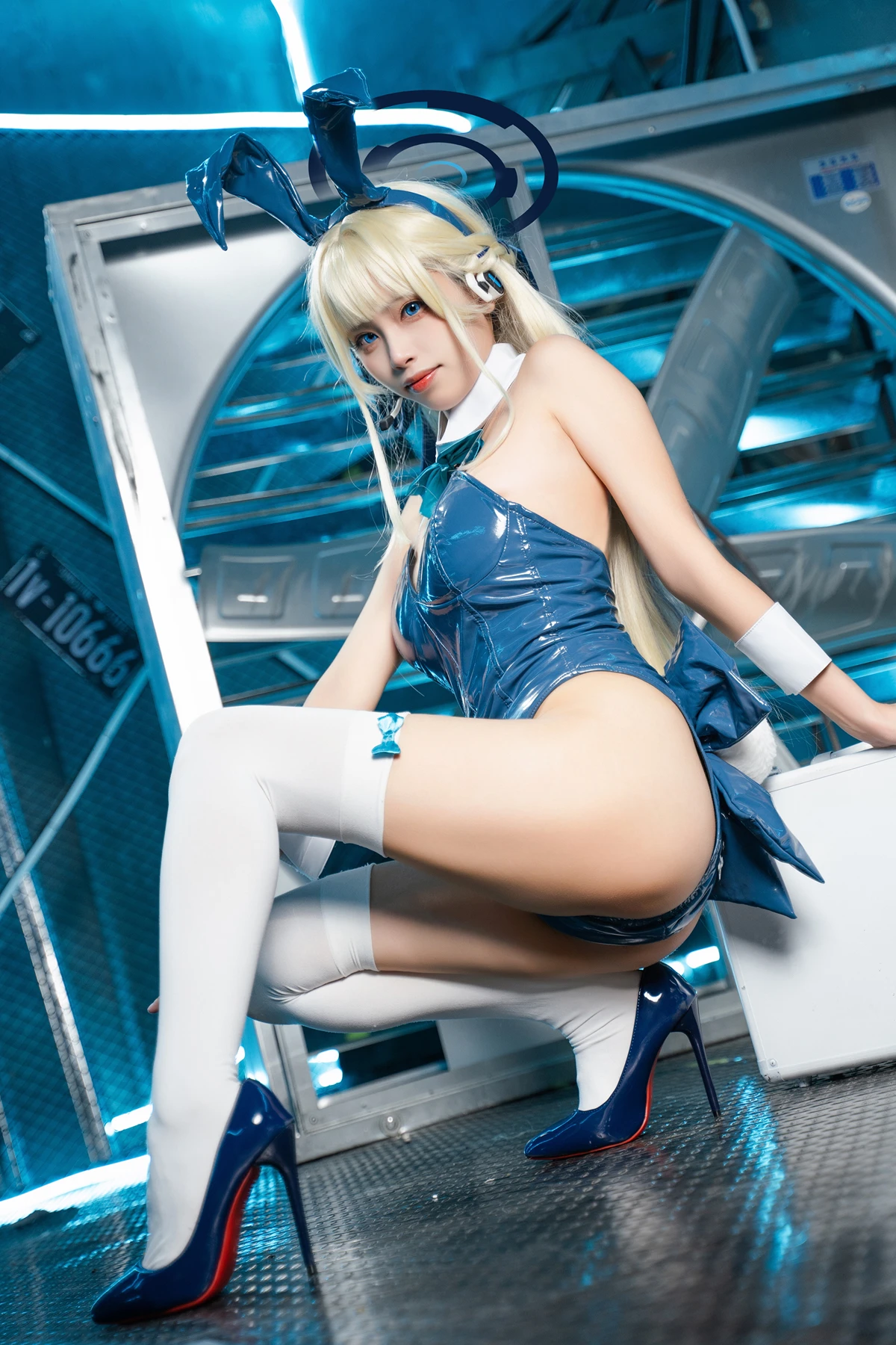 Cosplay 三無人型 – 蔚蓝档案 飞鸟马时兔女郎 - P32