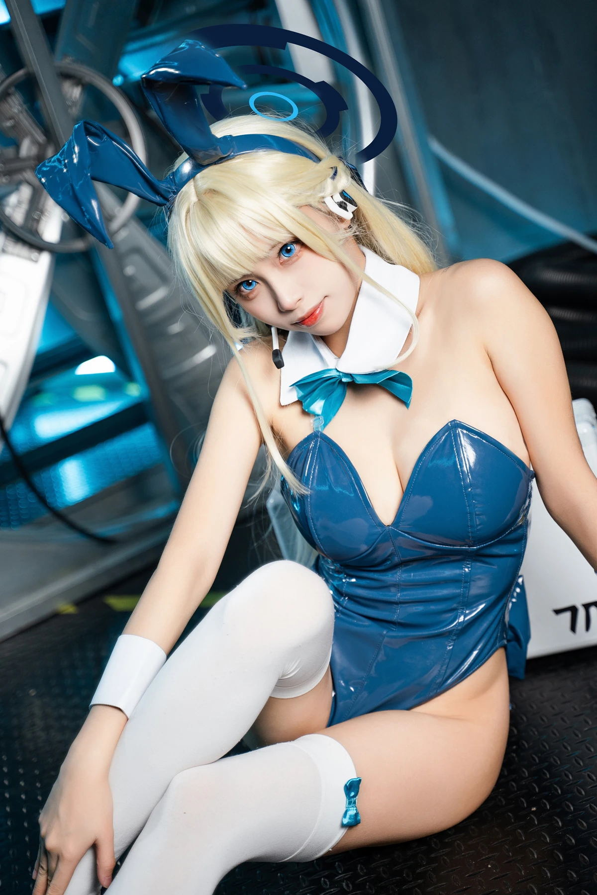Cosplay 三無人型 – 蔚蓝档案 飞鸟马时兔女郎 - P35