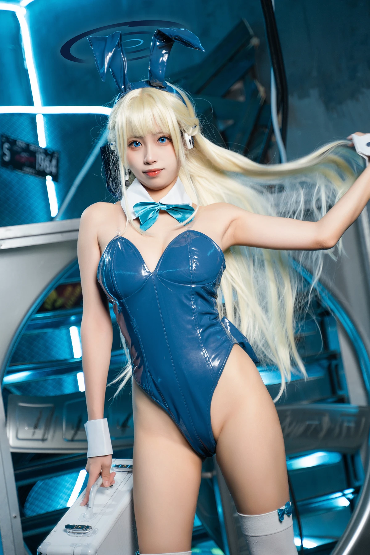 Cosplay 三無人型 – 蔚蓝档案 飞鸟马时兔女郎 - P39