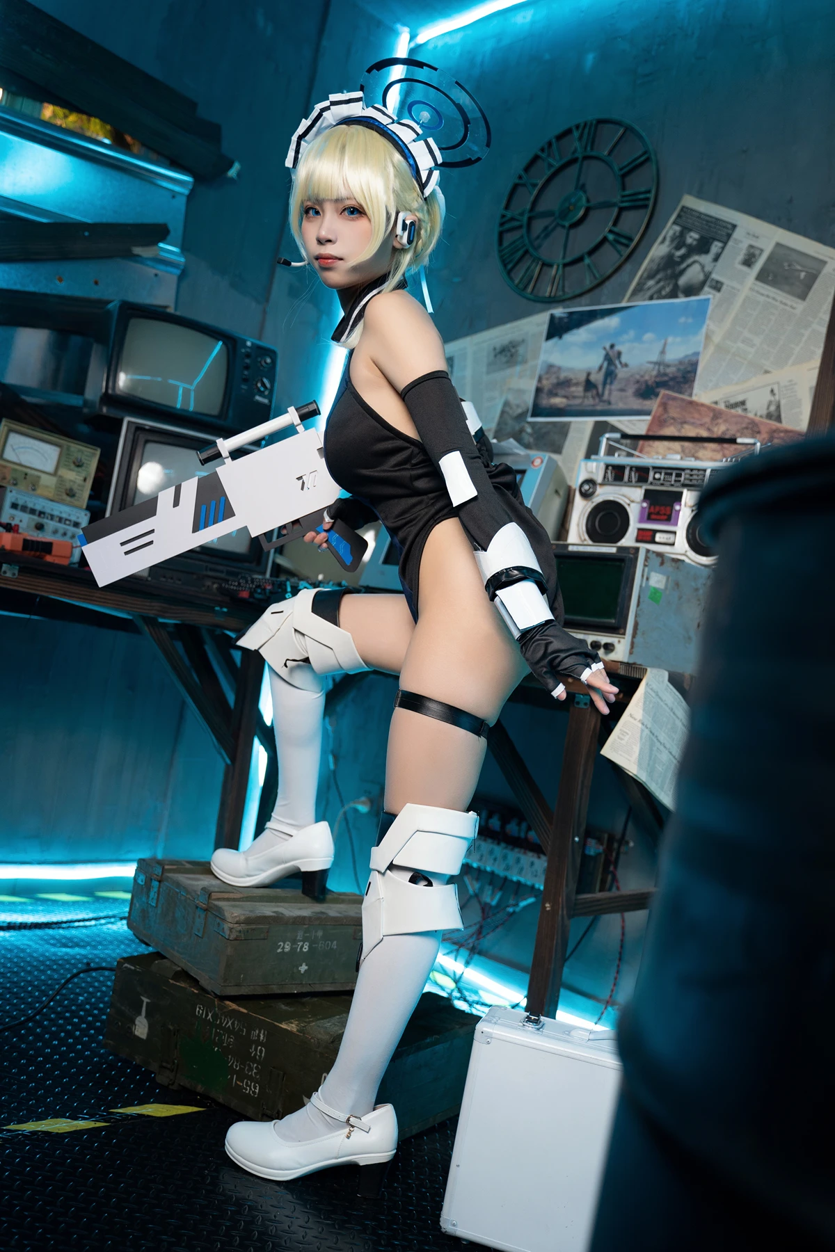 Cosplay 三無人型 – 蔚蓝档案 飞鸟马时兔女郎 - P46