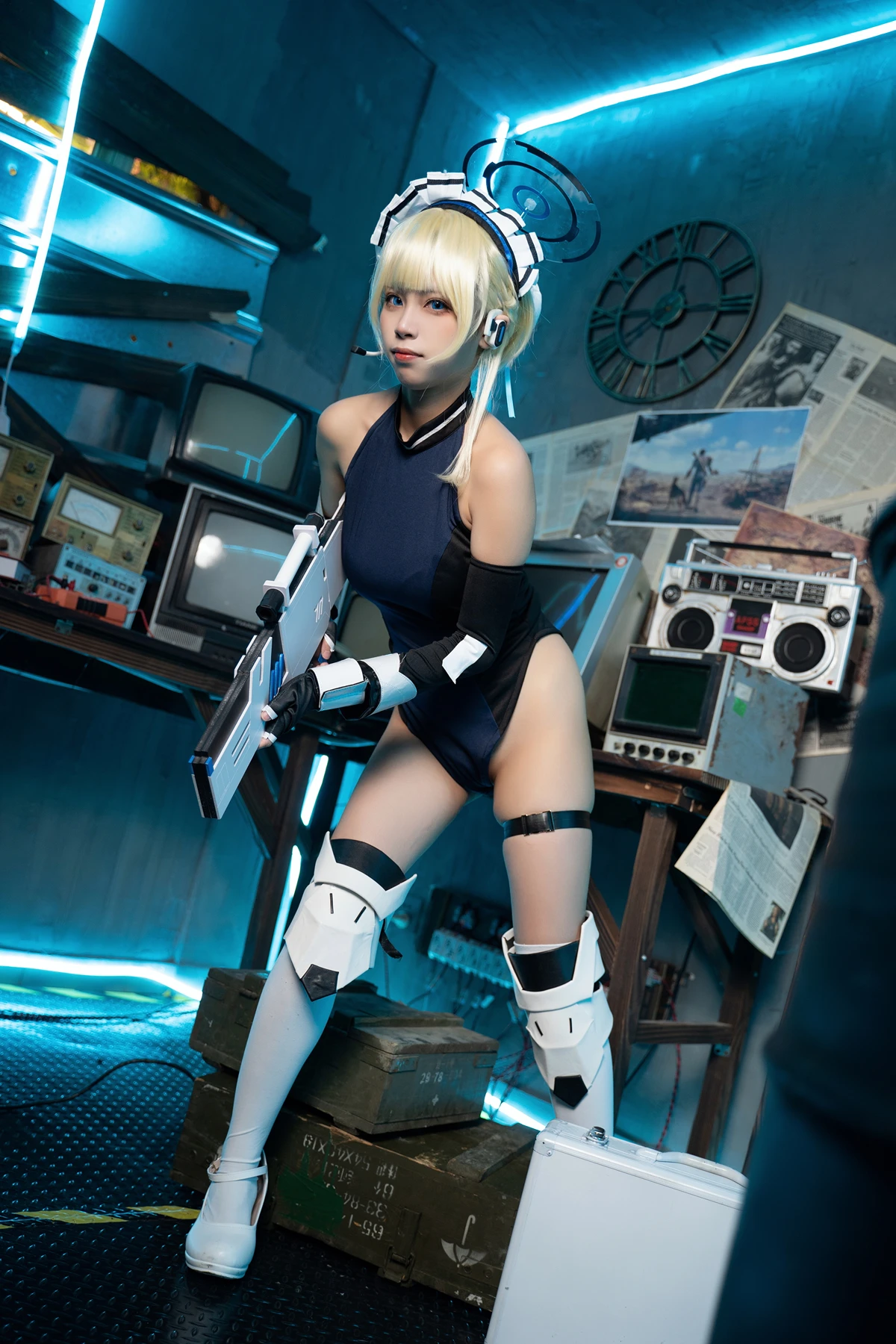 Cosplay 三無人型 – 蔚蓝档案 飞鸟马时兔女郎 - P48