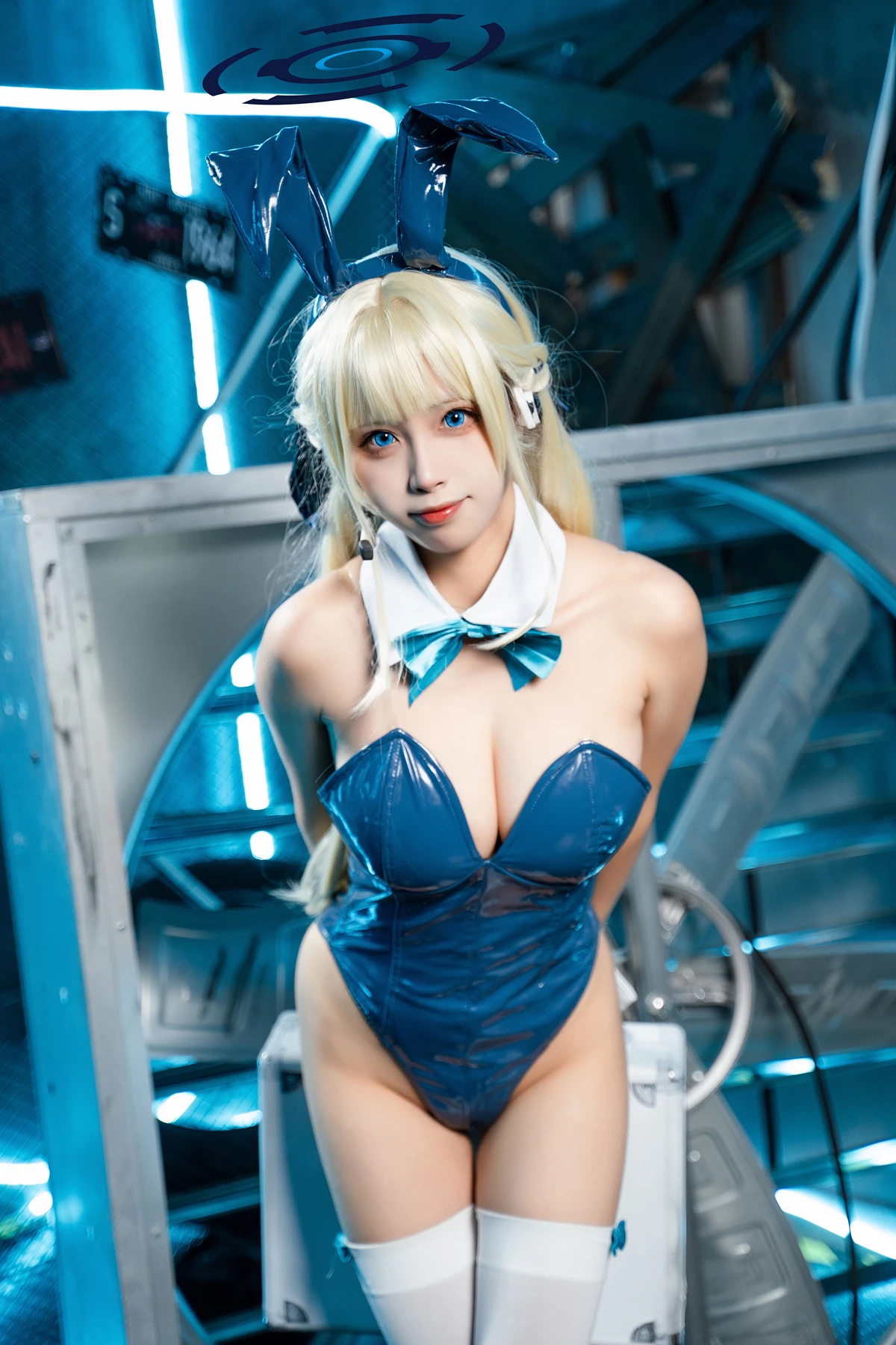 Cosplay 三無人型 – 蔚蓝档案 飞鸟马时兔女郎 - P4