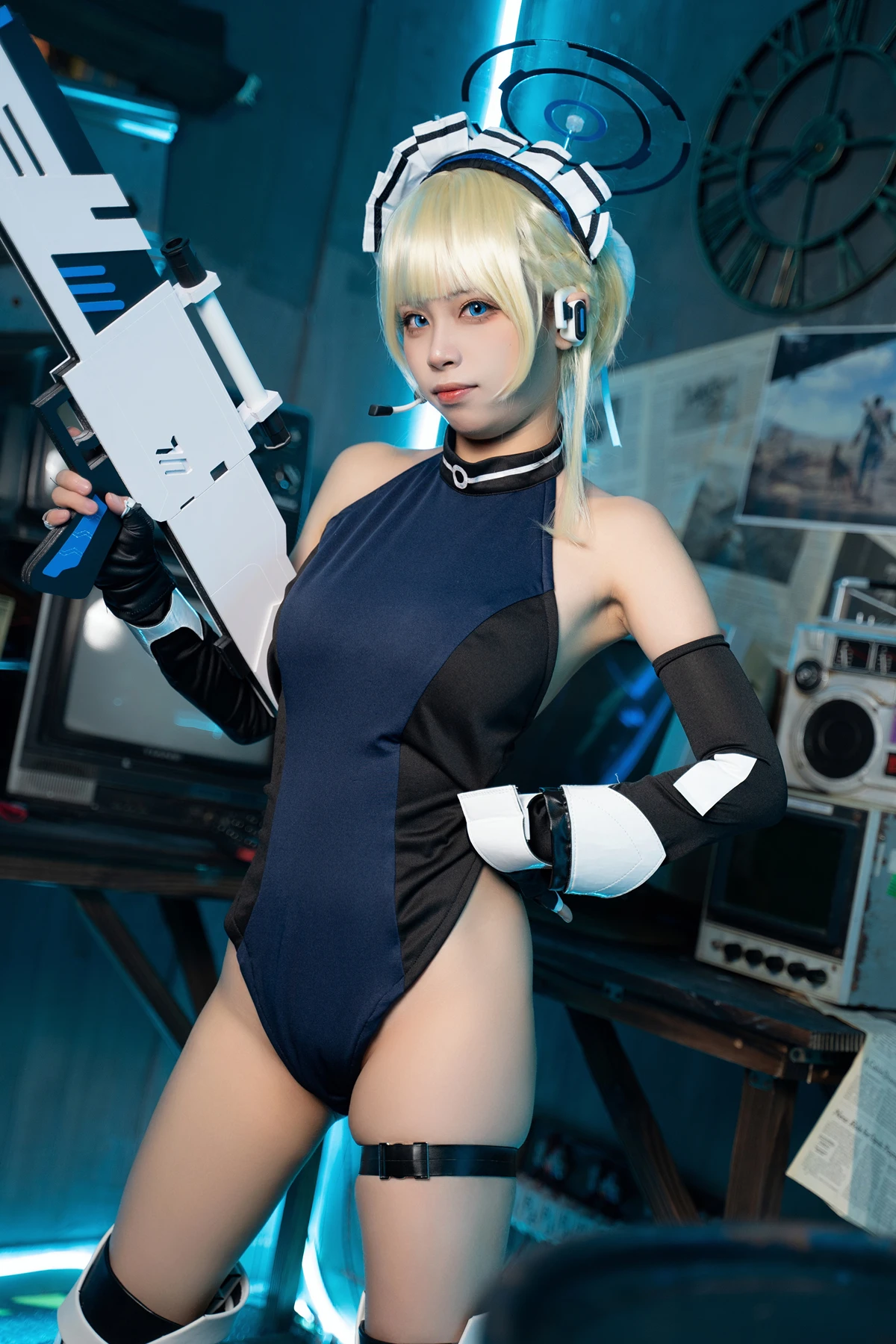 Cosplay 三無人型 – 蔚蓝档案 飞鸟马时兔女郎 - P49