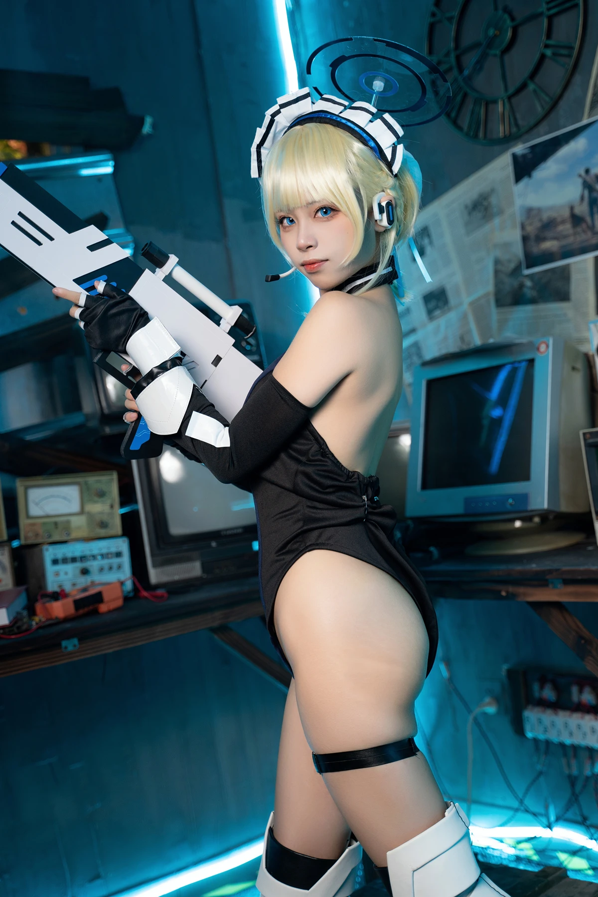 Cosplay 三無人型 – 蔚蓝档案 飞鸟马时兔女郎 - P50