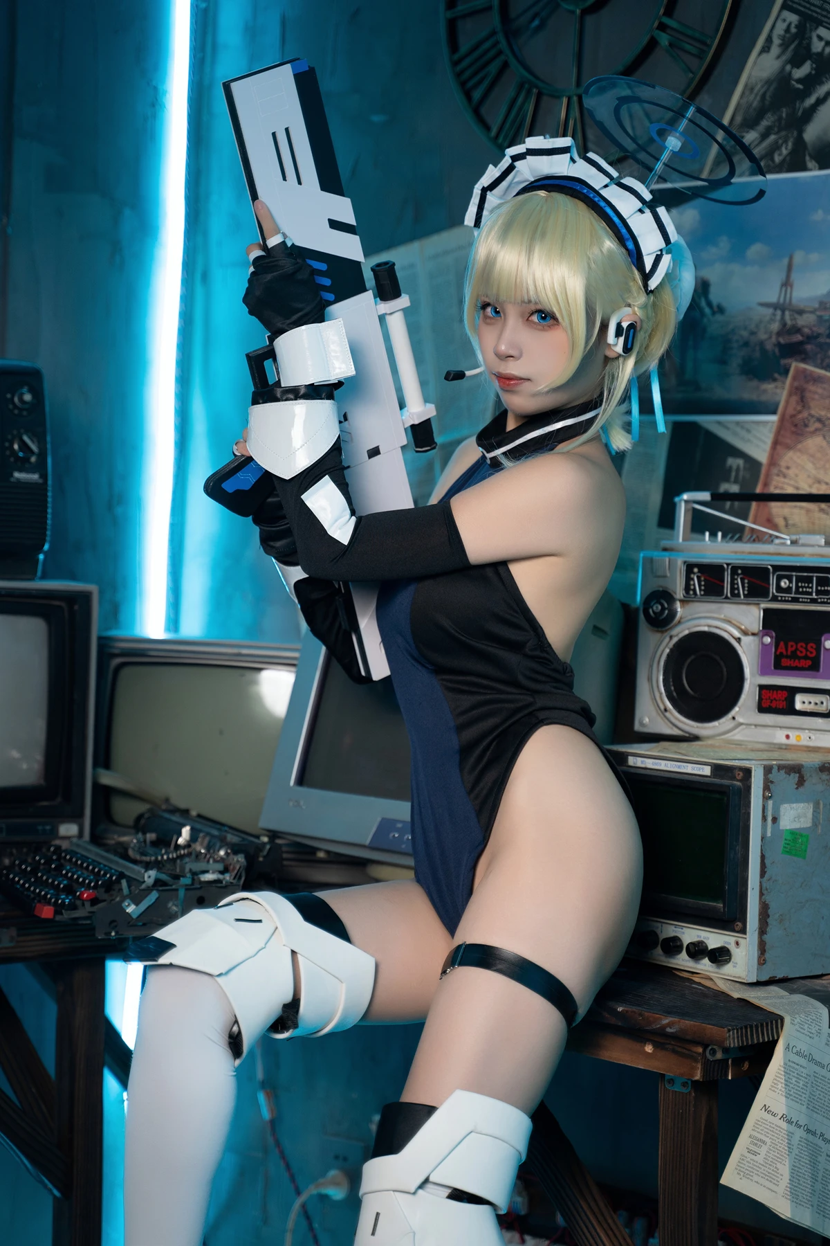 Cosplay 三無人型 – 蔚蓝档案 飞鸟马时兔女郎 - P51
