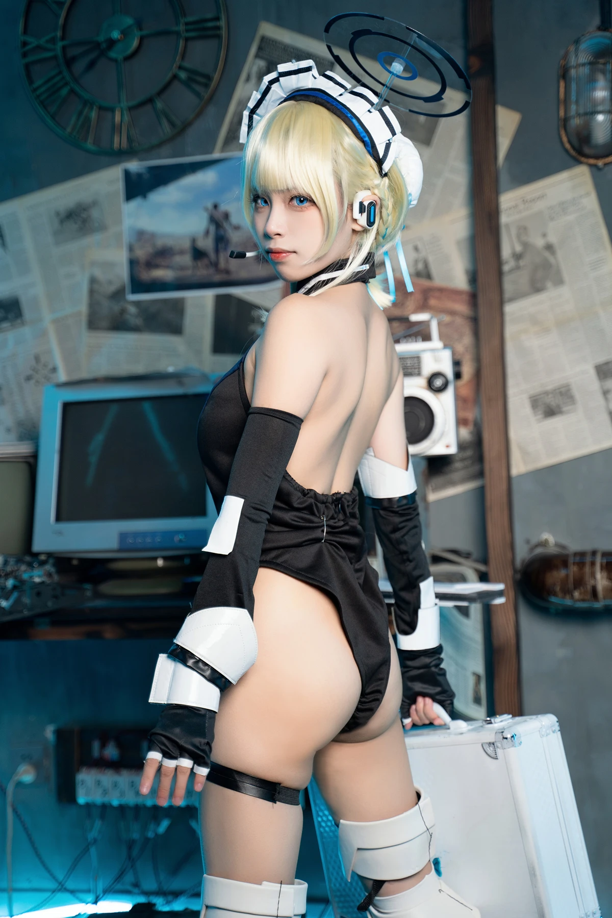 Cosplay 三無人型 – 蔚蓝档案 飞鸟马时兔女郎 - P52