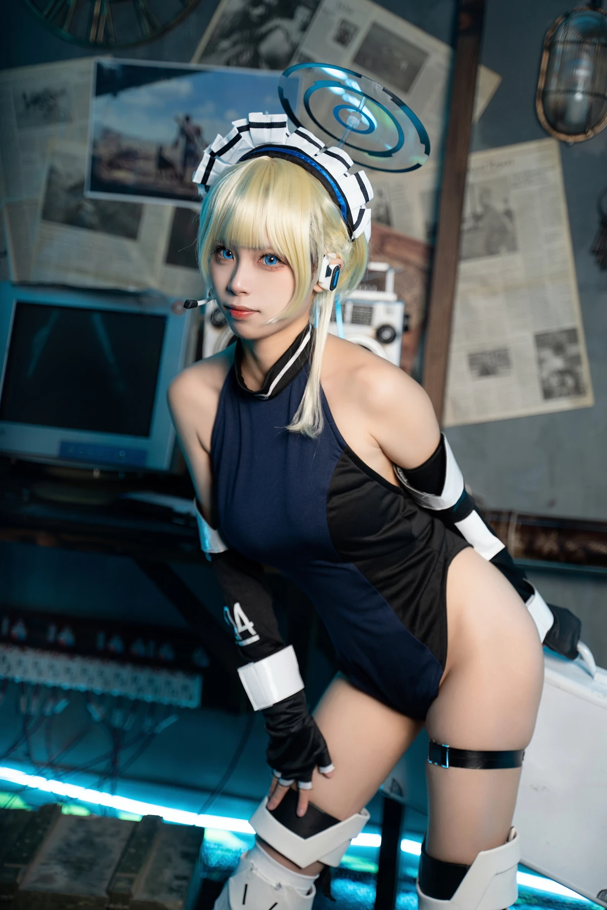 Cosplay 三無人型 – 蔚蓝档案 飞鸟马时兔女郎 - P53
