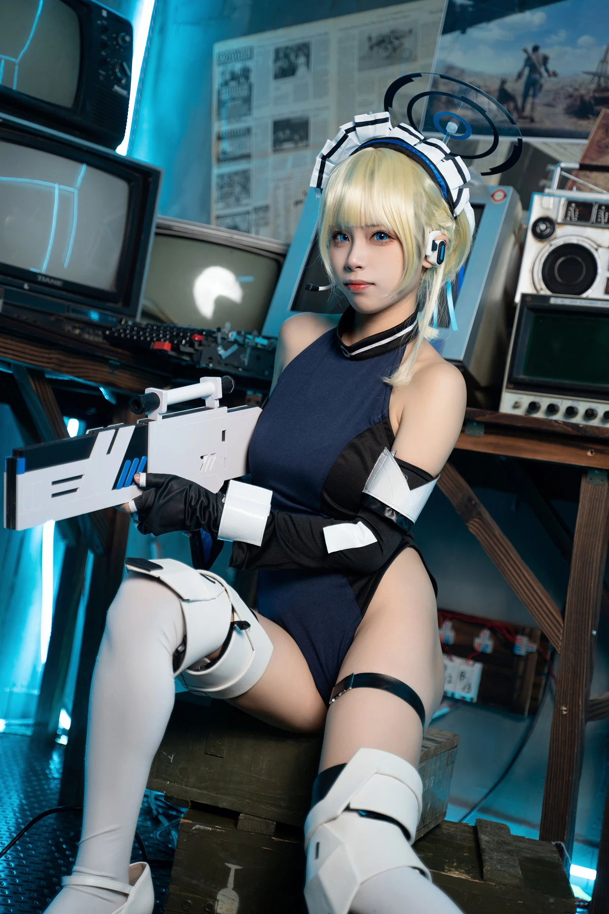 Cosplay 三無人型 – 蔚蓝档案 飞鸟马时兔女郎 - P54