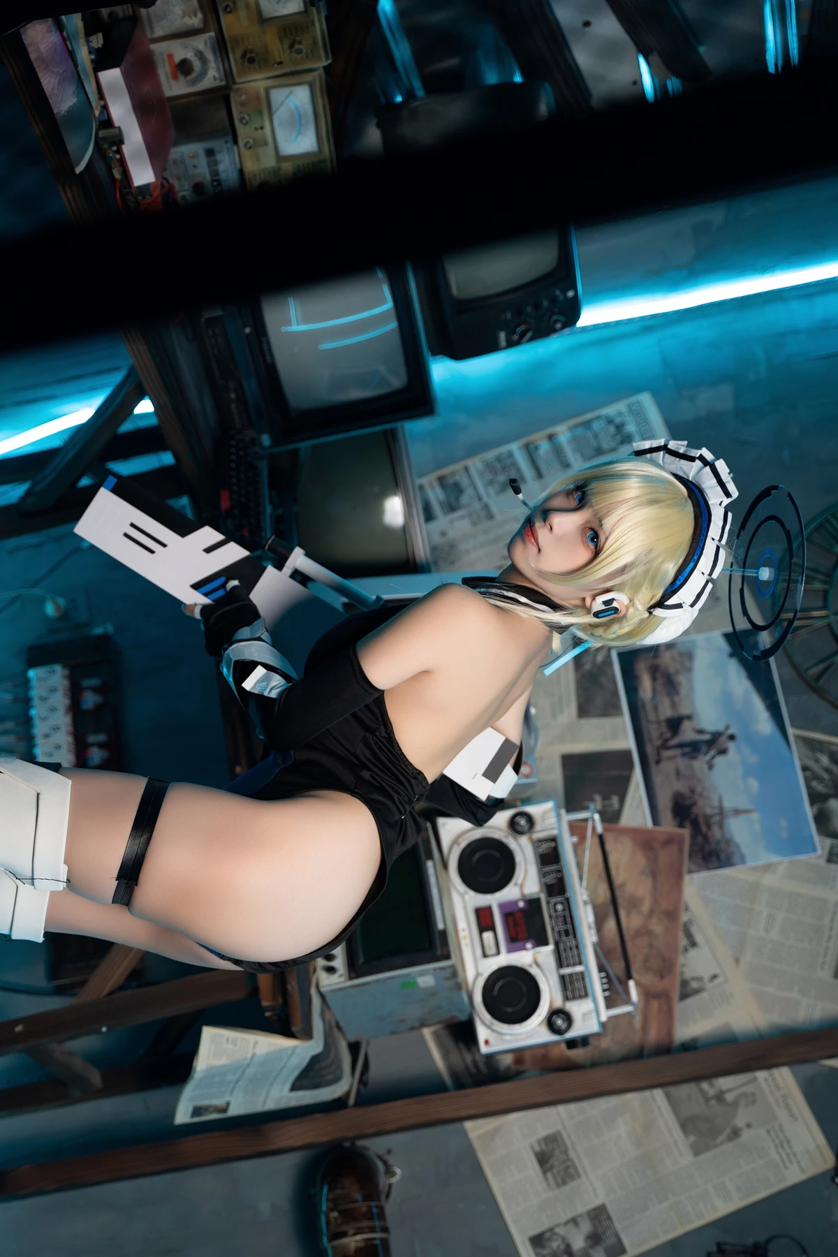 Cosplay 三無人型 – 蔚蓝档案 飞鸟马时兔女郎 - P56
