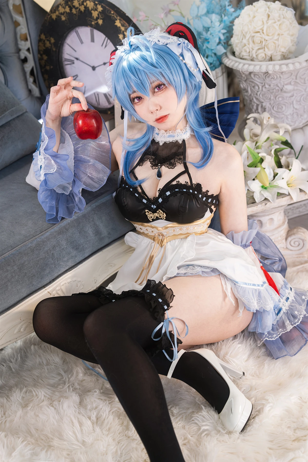 Cosplay 安食Ajiki – 原神 甘雨 & 白猫猫 - P12