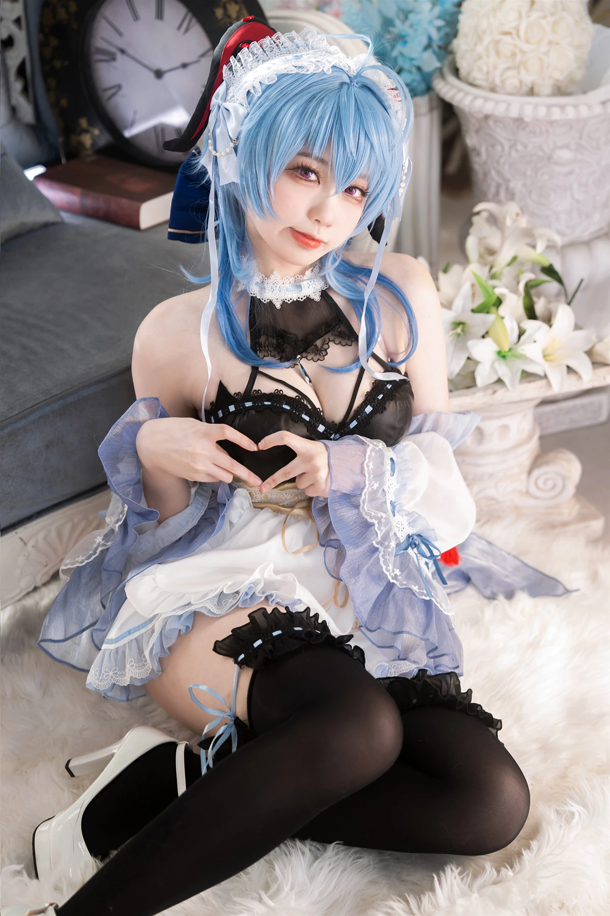 Cosplay 安食Ajiki – 原神 甘雨 & 白猫猫 - P15