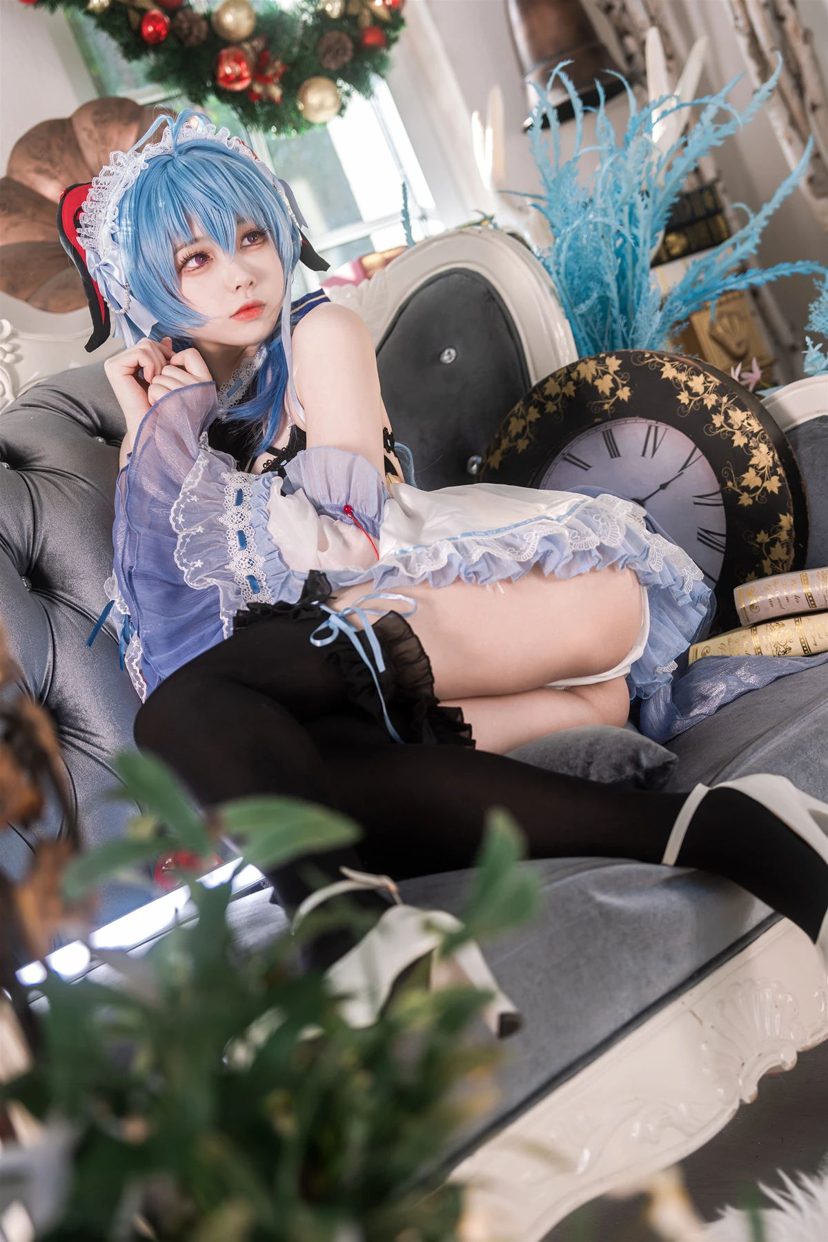 Cosplay 安食Ajiki – 原神 甘雨 & 白猫猫 - P18