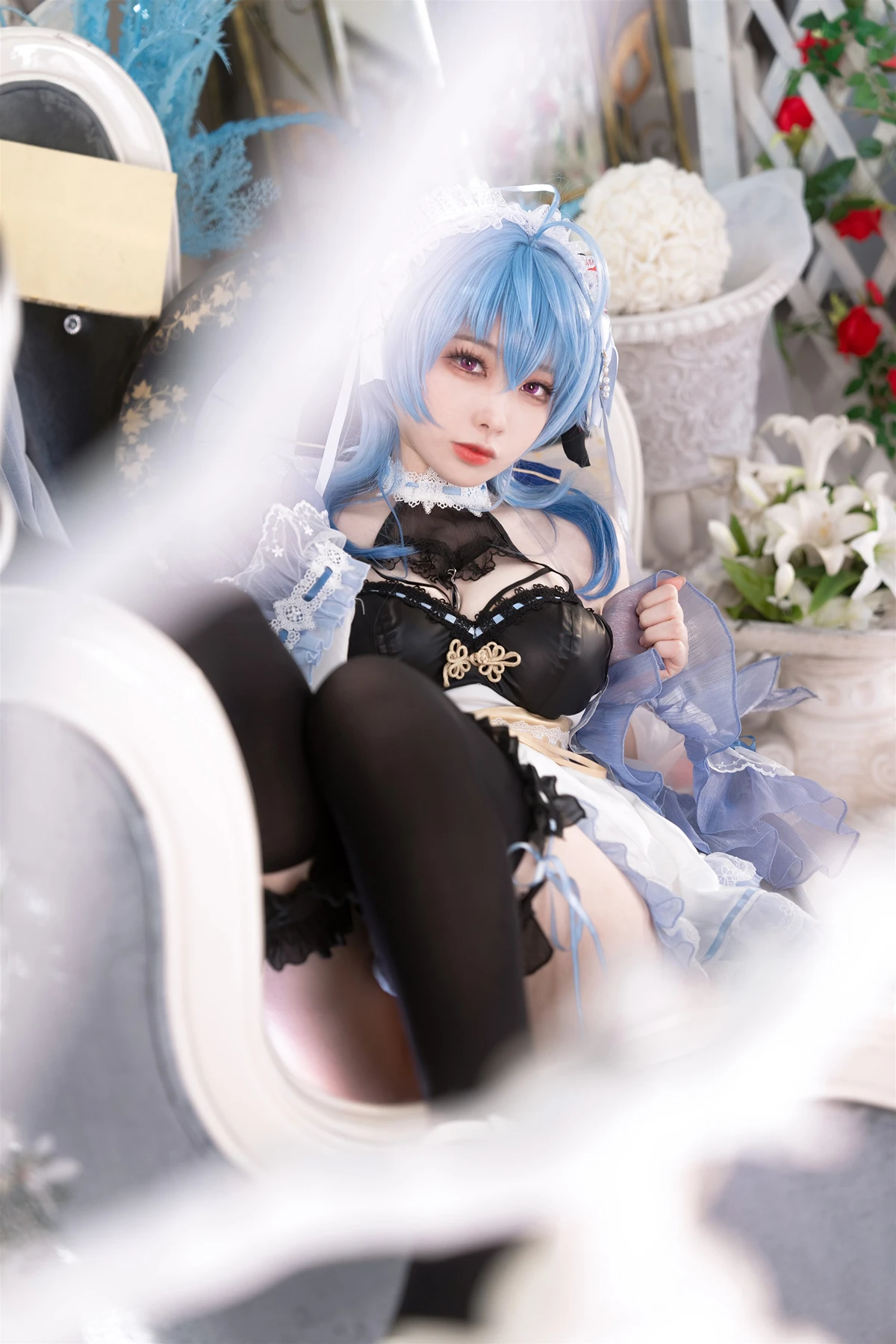 Cosplay 安食Ajiki – 原神 甘雨 & 白猫猫 - P19