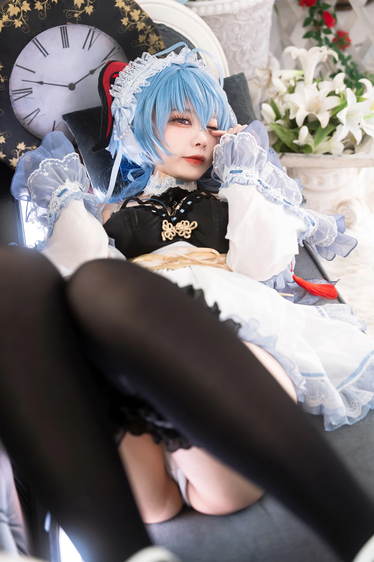 Cosplay 安食Ajiki – 原神 甘雨 & 白猫猫 - P21