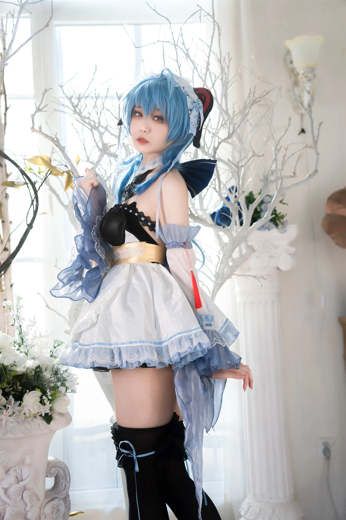 Cosplay 安食Ajiki – 原神 甘雨 & 白猫猫 - P22