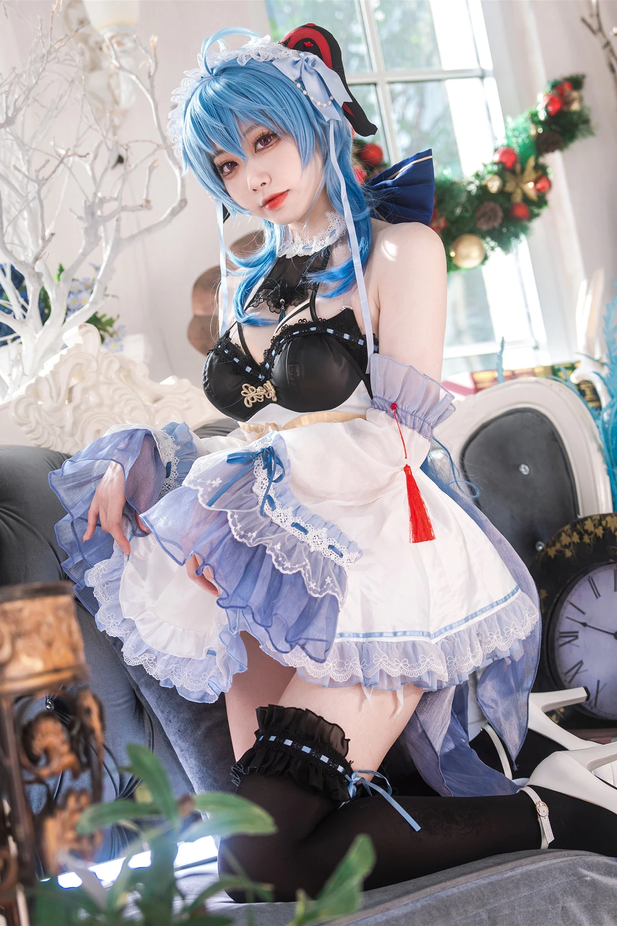 Cosplay 安食Ajiki – 原神 甘雨 & 白猫猫 - P2