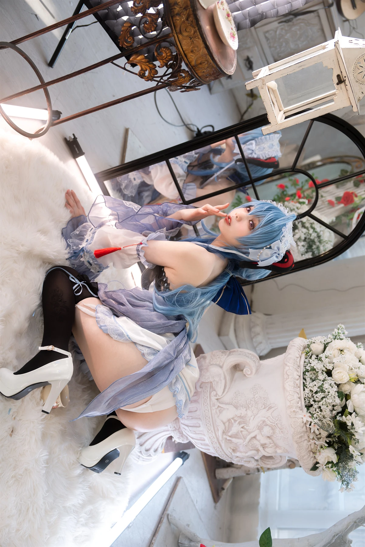 Cosplay 安食Ajiki – 原神 甘雨 & 白猫猫 - P29
