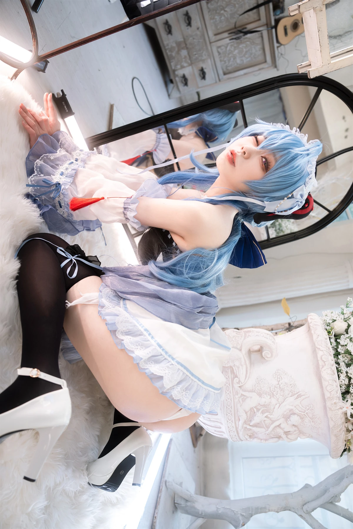 Cosplay 安食Ajiki – 原神 甘雨 & 白猫猫 - P31