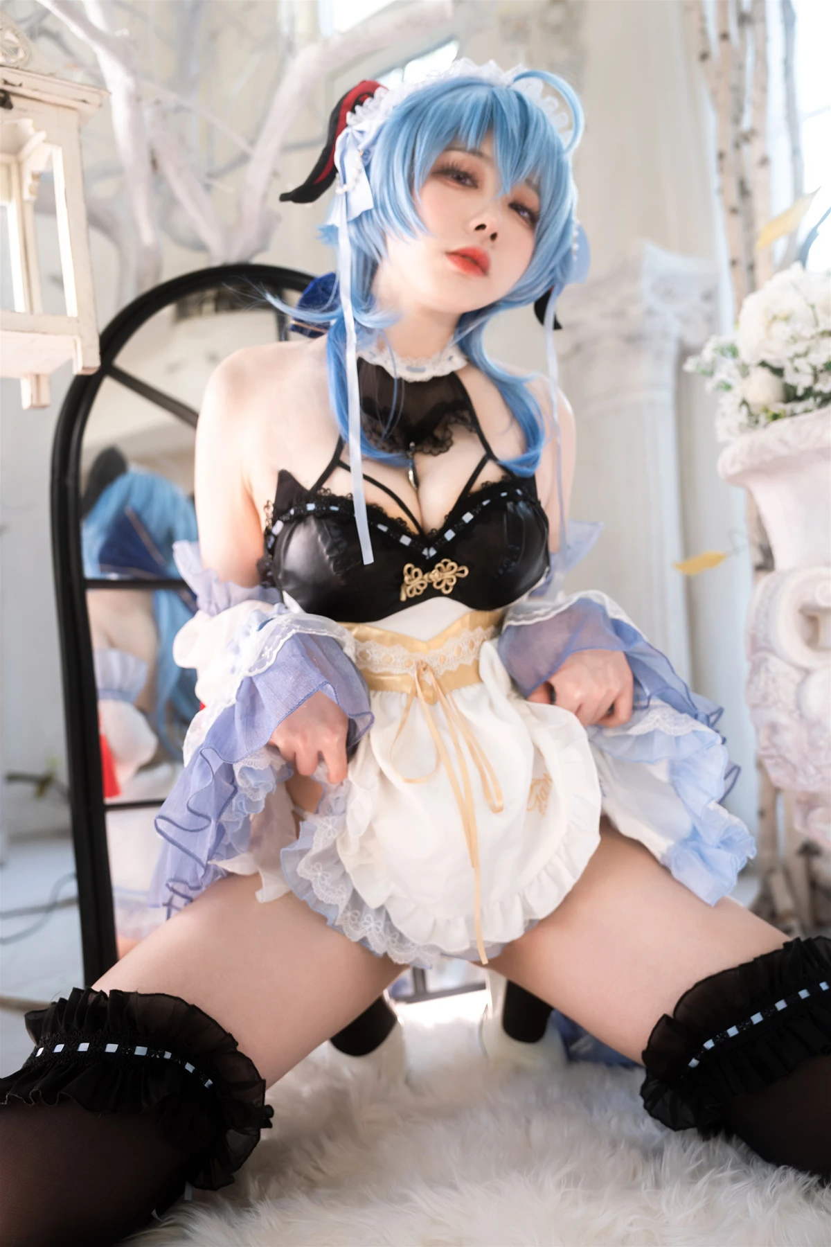 Cosplay 安食Ajiki – 原神 甘雨 & 白猫猫 - P33