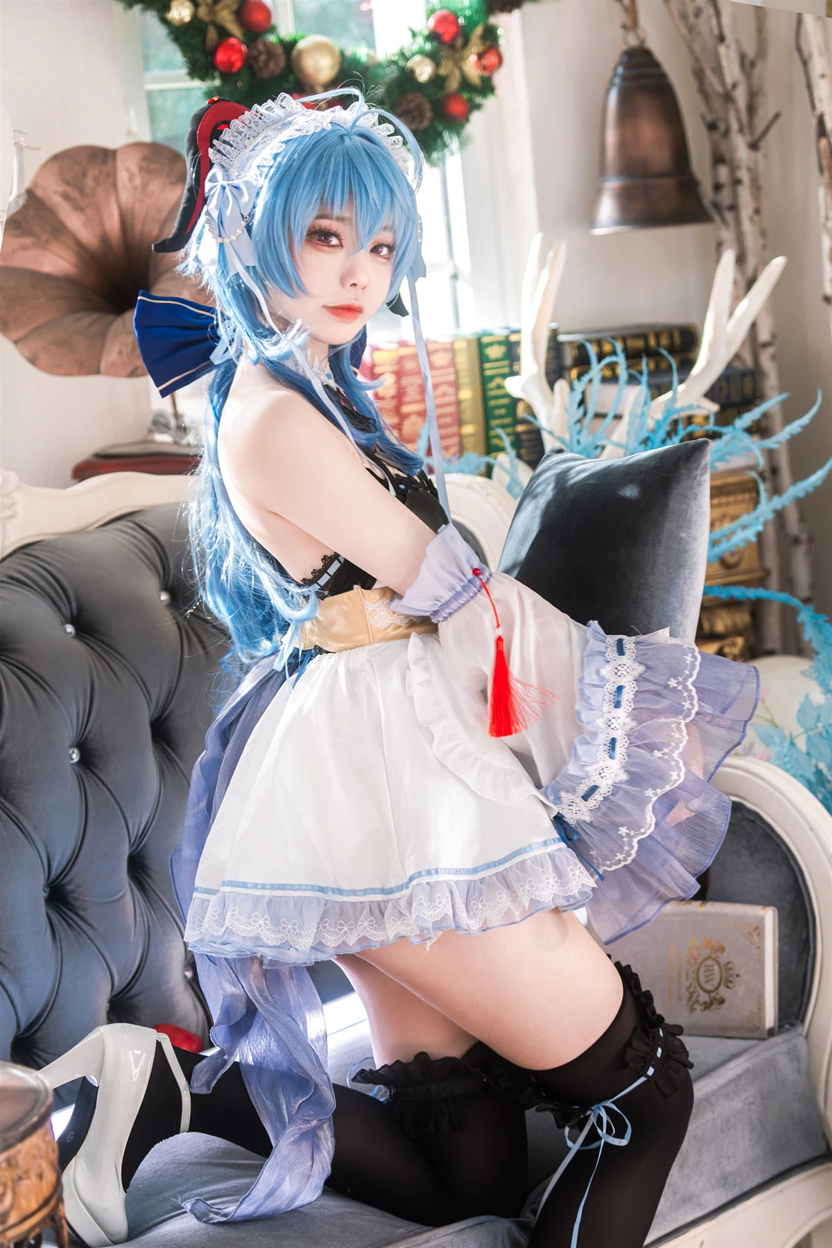Cosplay 安食Ajiki – 原神 甘雨 & 白猫猫 - P4