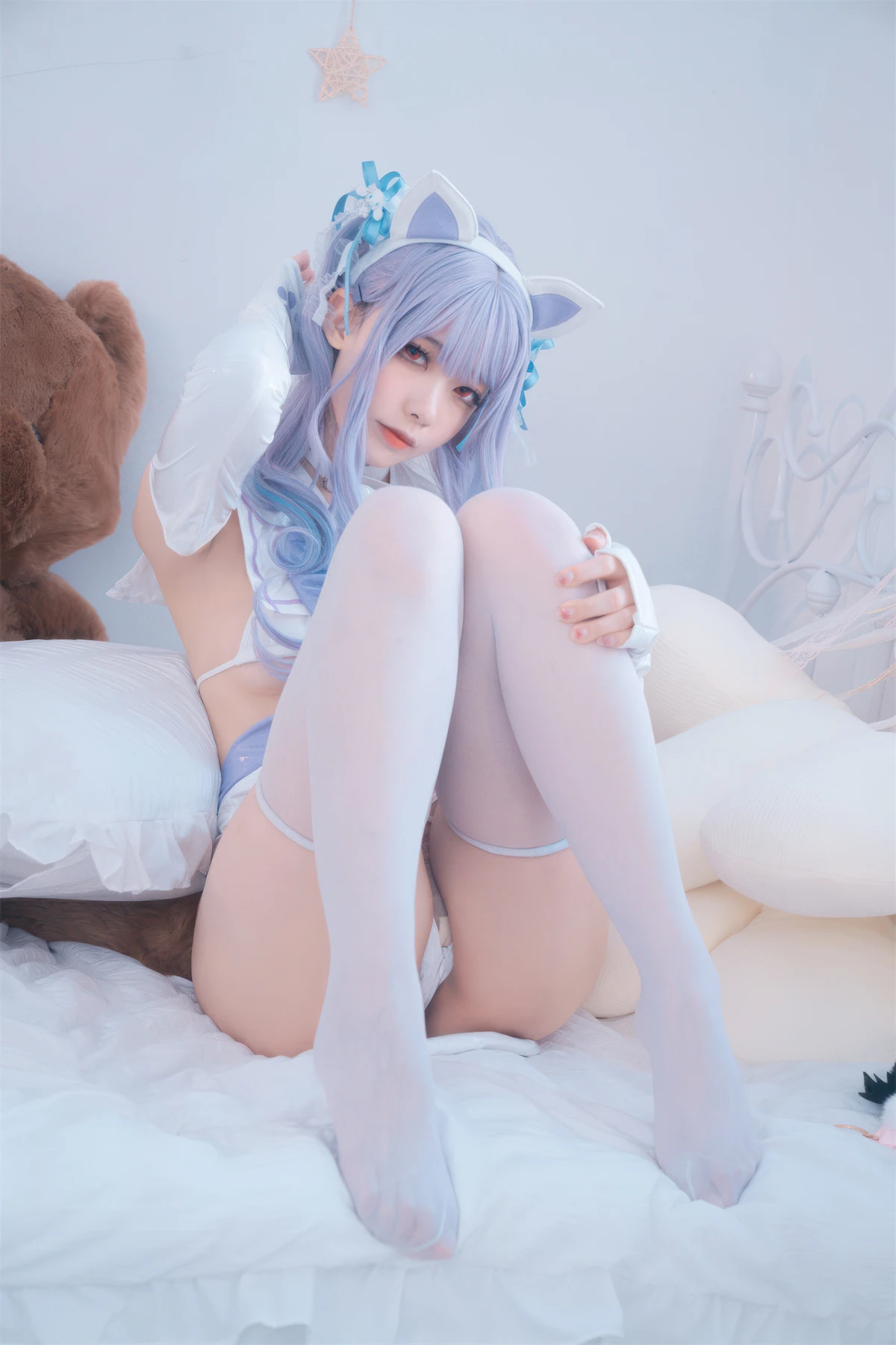 Cosplay 安食Ajiki – 原神 甘雨 & 白猫猫 - P58