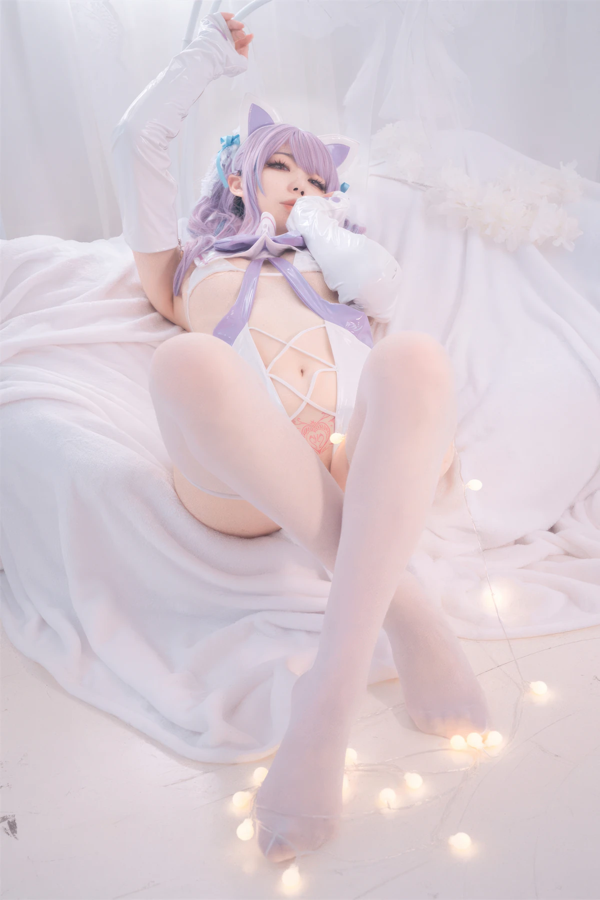 Cosplay 安食Ajiki – 原神 甘雨 & 白猫猫 - P68