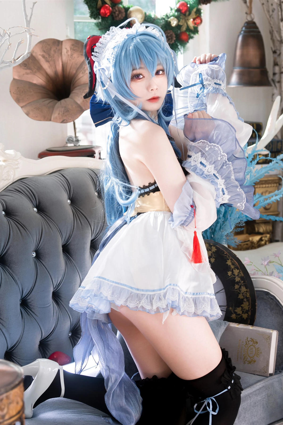 Cosplay 安食Ajiki – 原神 甘雨 & 白猫猫 - P7