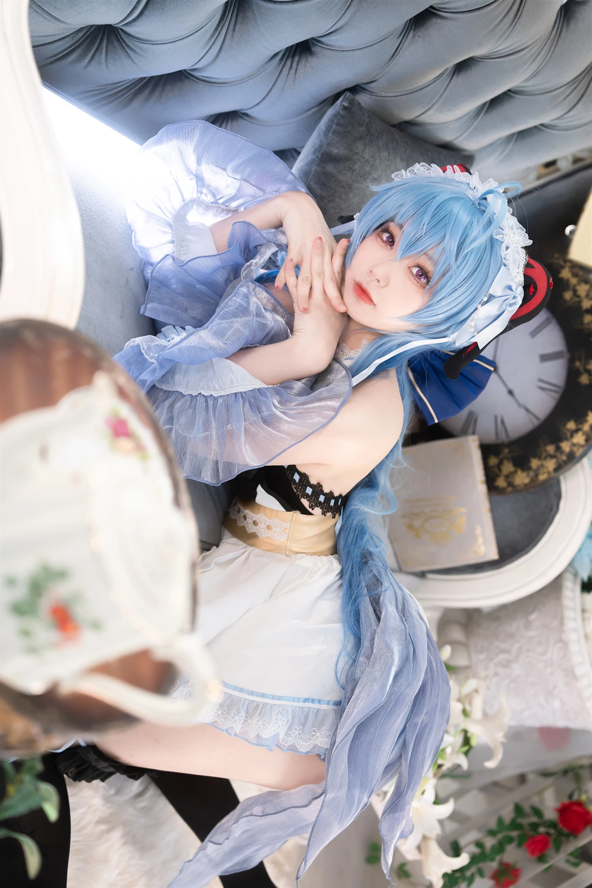 Cosplay 安食Ajiki – 原神 甘雨 & 白猫猫 - P8