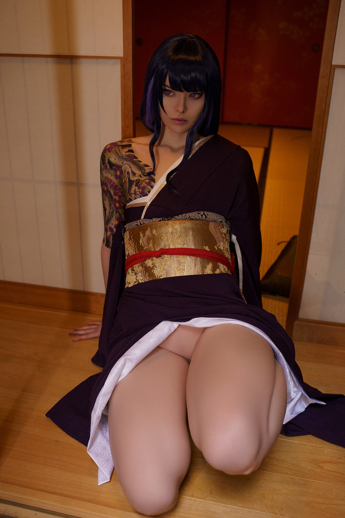 Cosplay Vinnegal – Raiden Shogun Kimono - P10