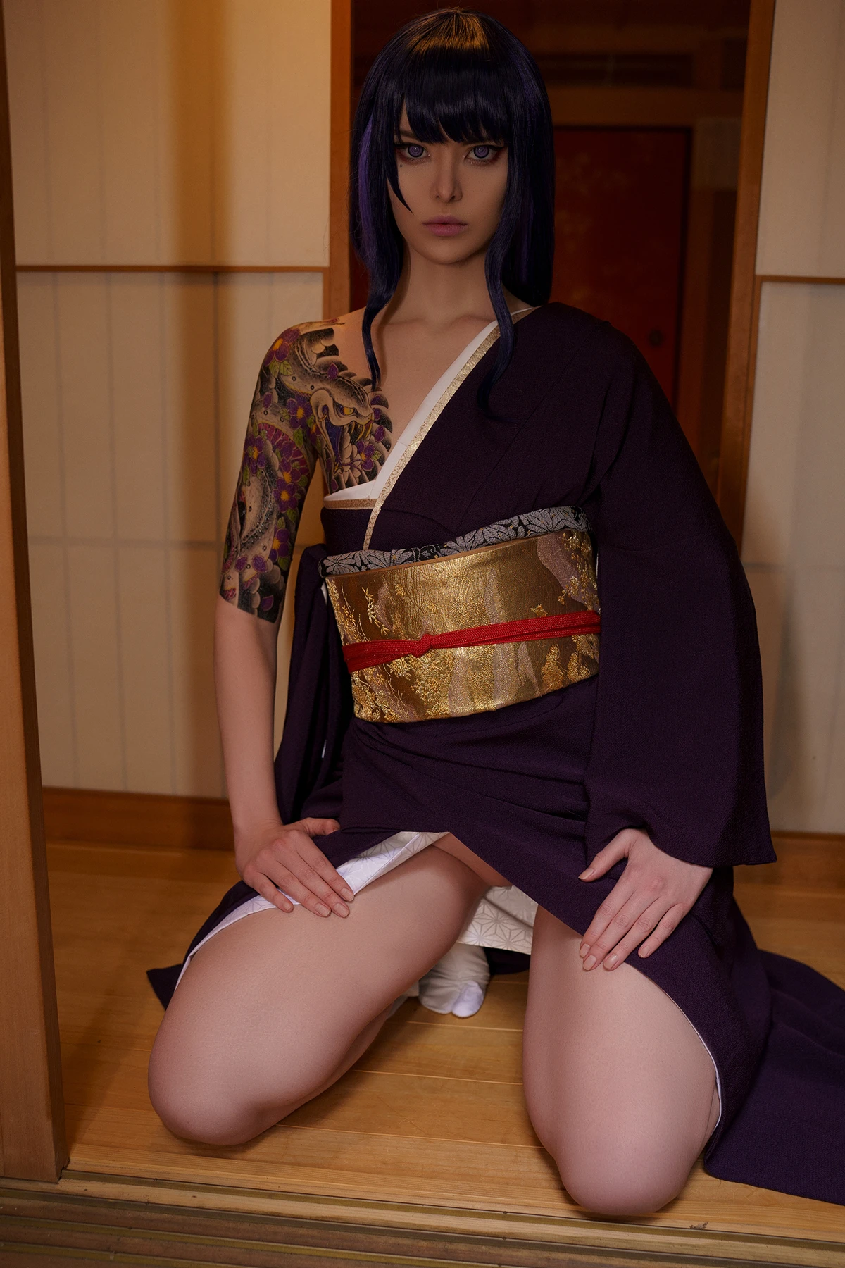 Cosplay Vinnegal – Raiden Shogun Kimono - P11