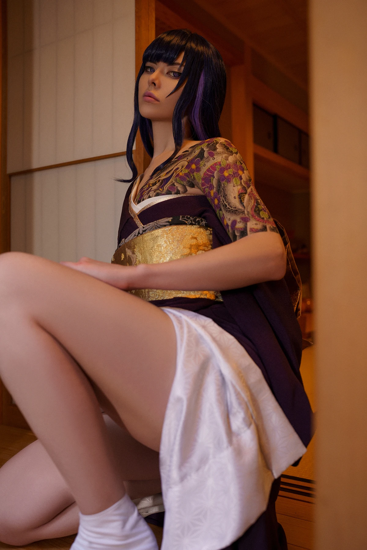 Cosplay Vinnegal – Raiden Shogun Kimono - P12