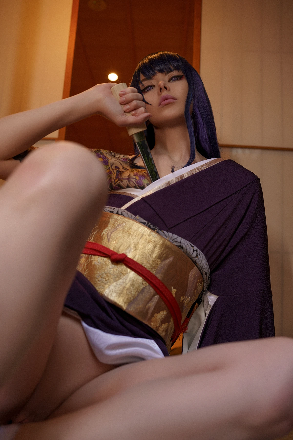 Cosplay Vinnegal – Raiden Shogun Kimono - P16