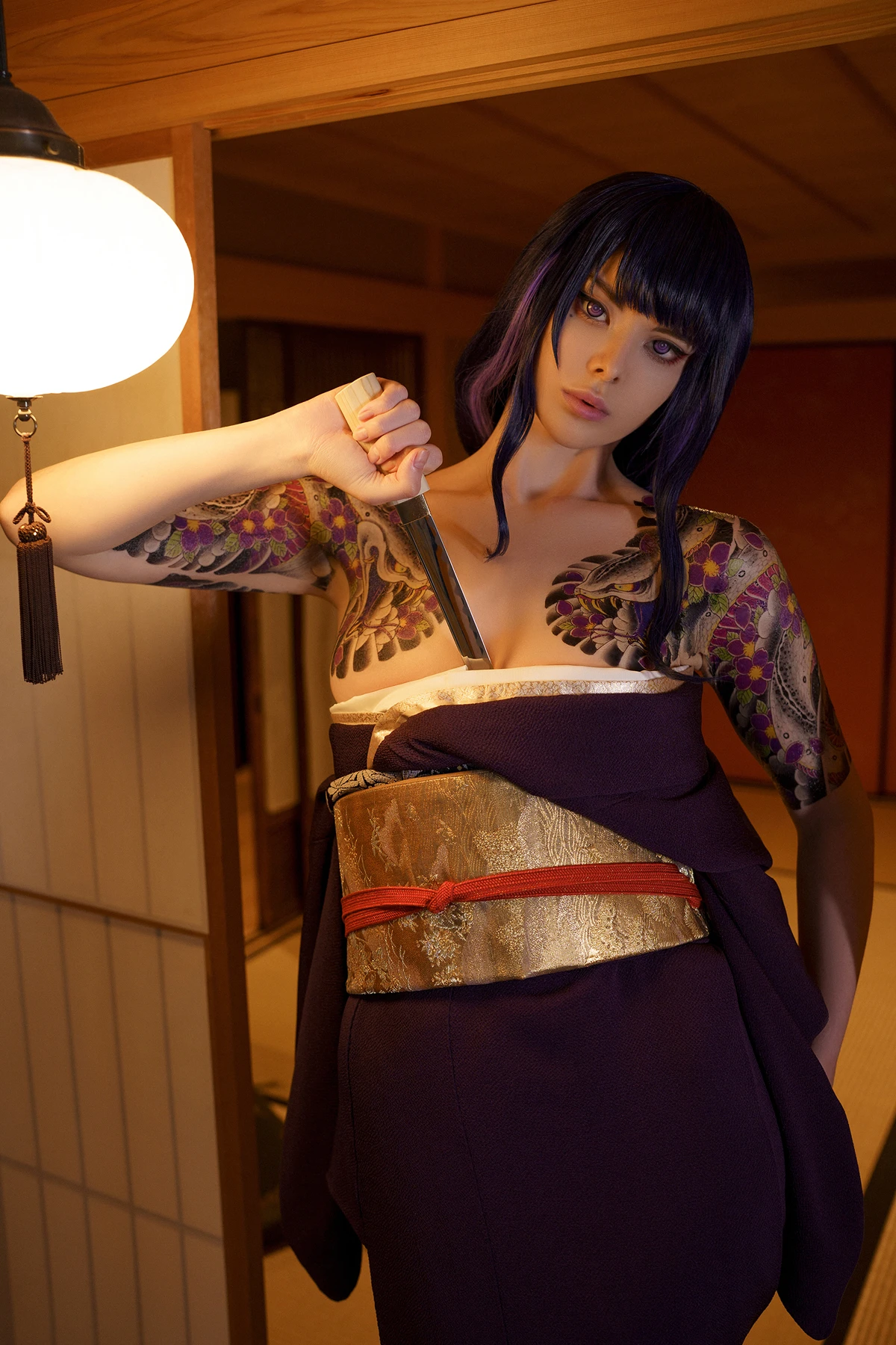 Cosplay Vinnegal – Raiden Shogun Kimono - P20