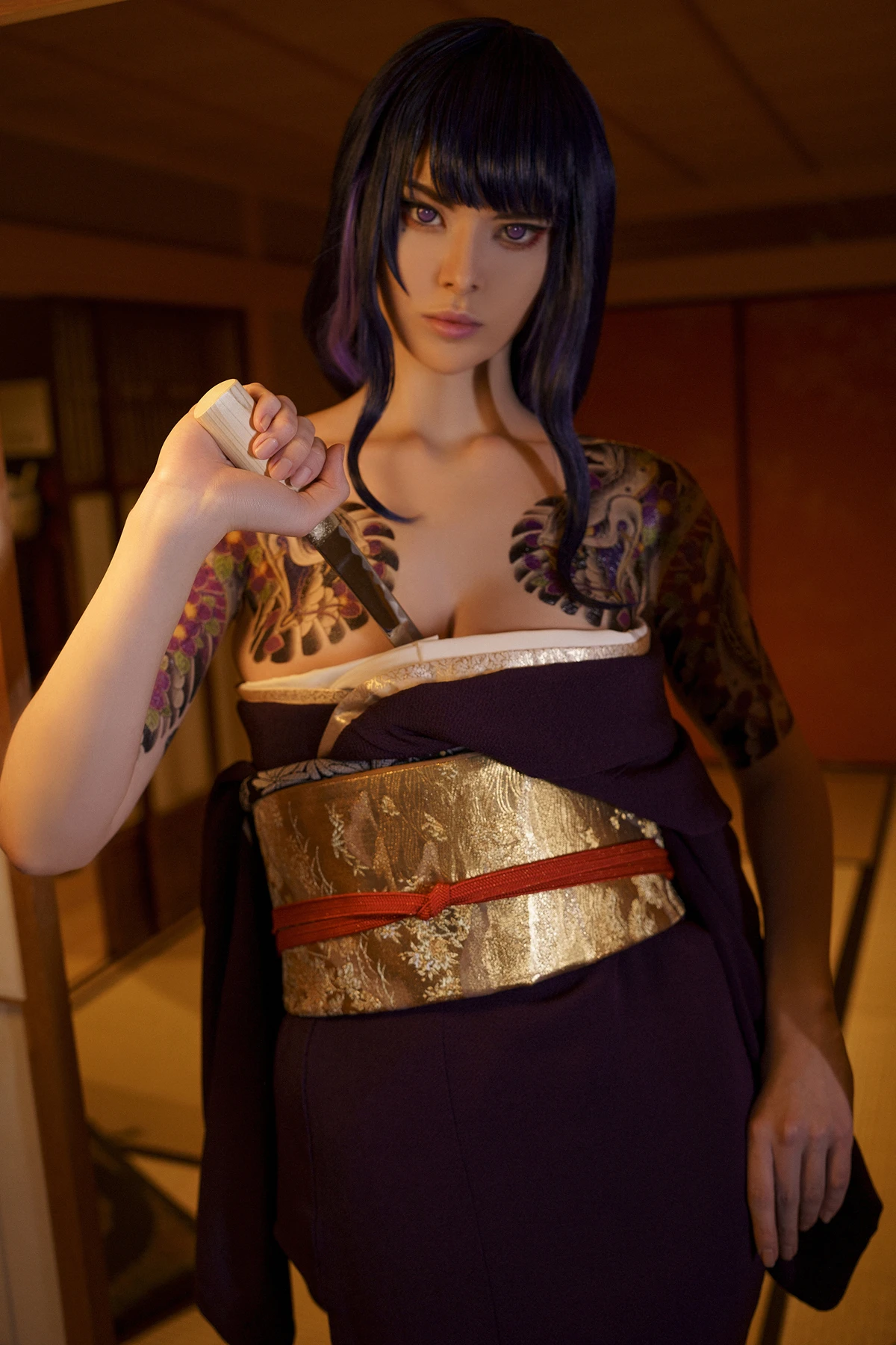 Cosplay Vinnegal – Raiden Shogun Kimono - P21