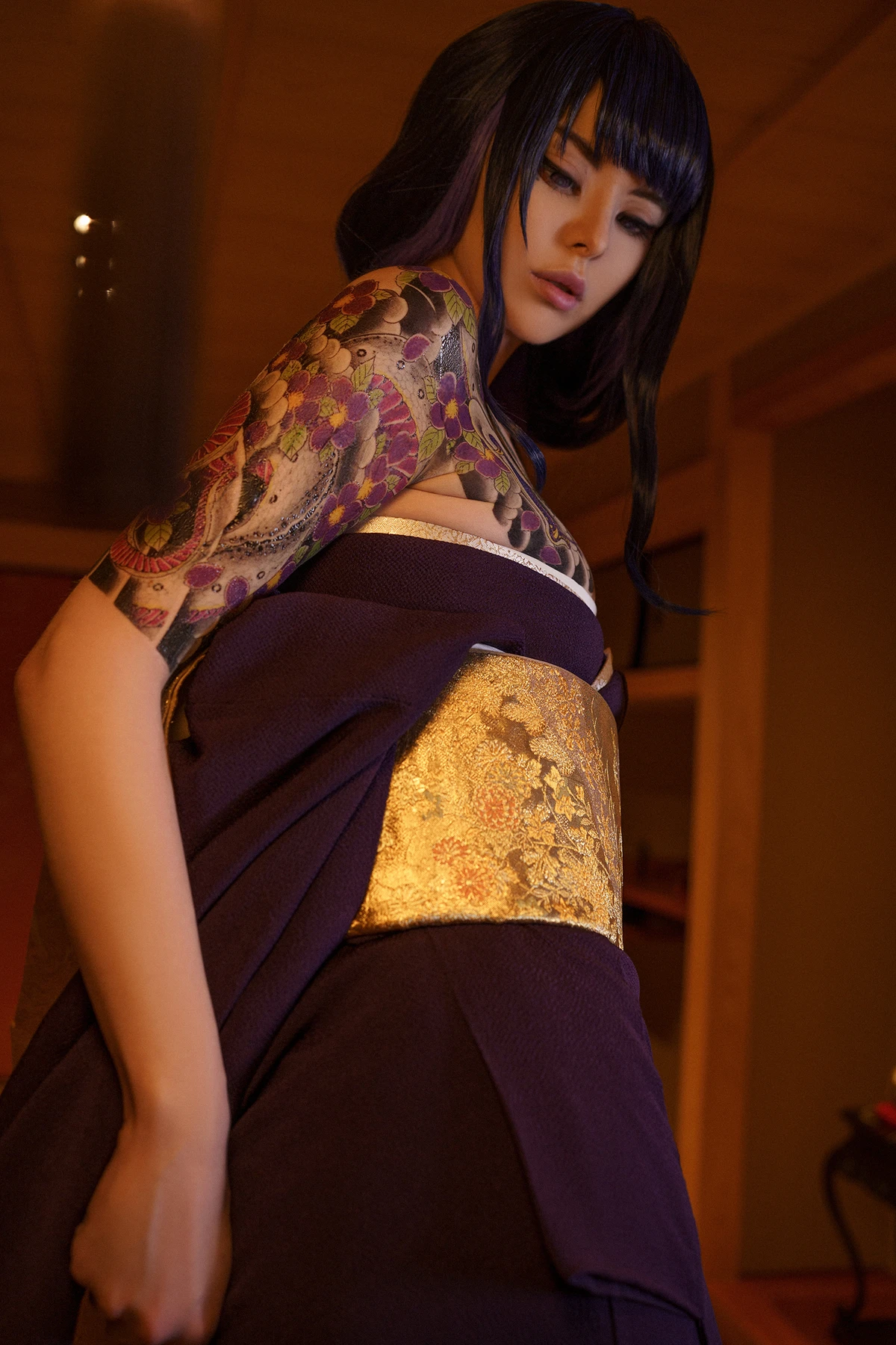 Cosplay Vinnegal – Raiden Shogun Kimono - P23