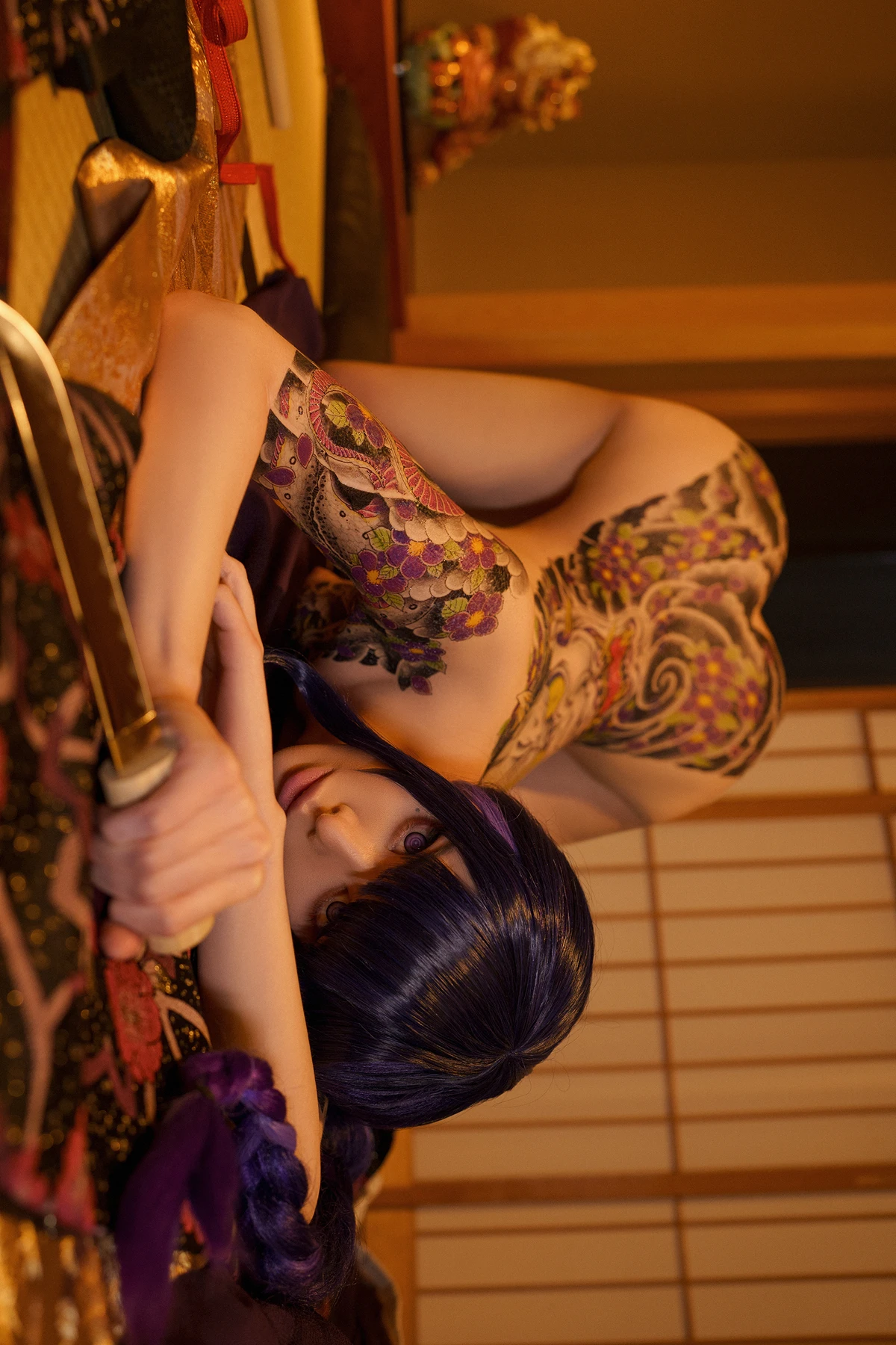 Cosplay Vinnegal – Raiden Shogun Kimono - P34