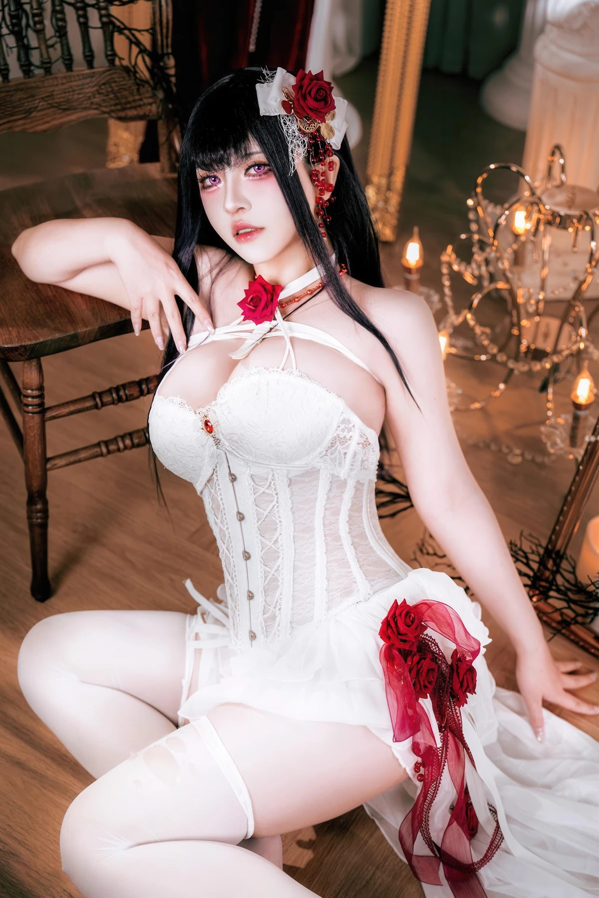 Cosplay 半半子Banbanko – Nikke胜利女神 米哈拉 羁绊锁链 - P11