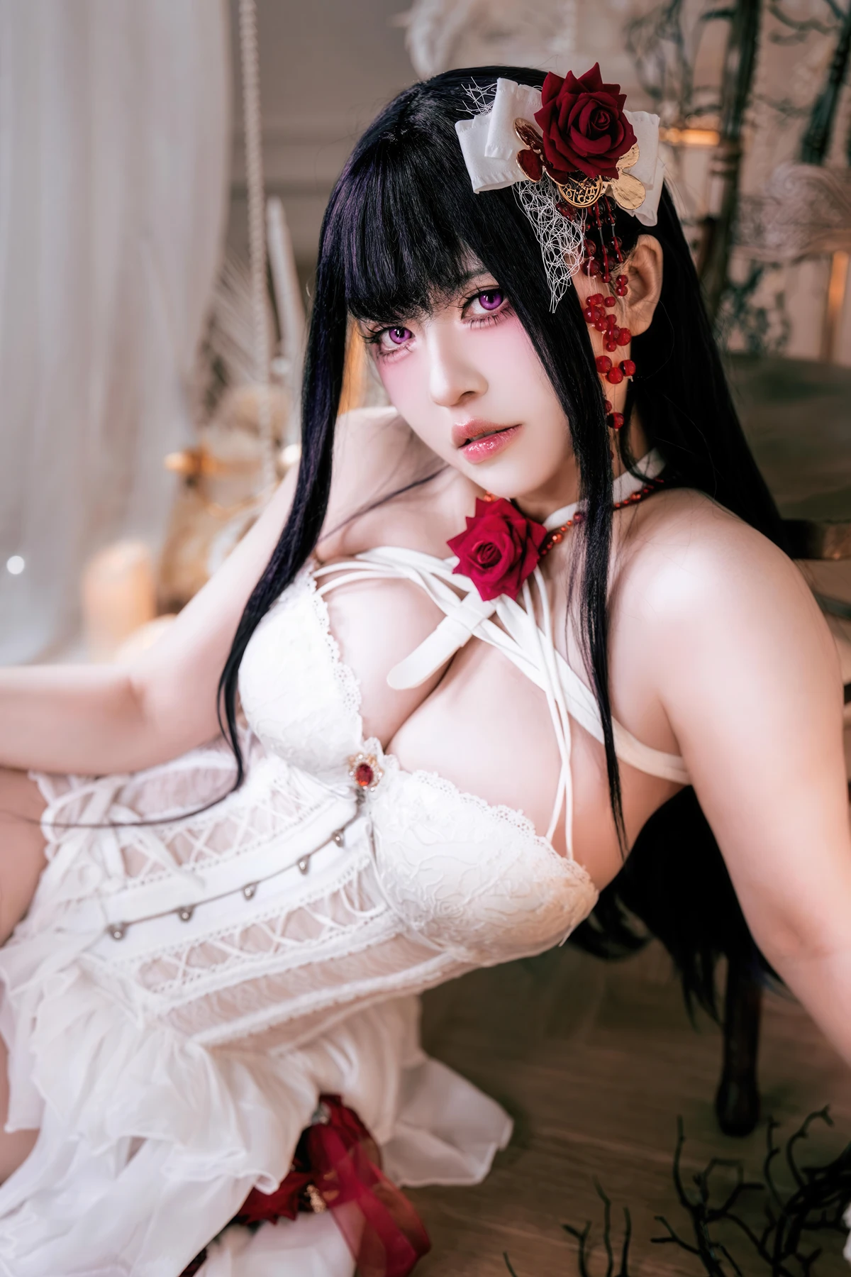 Cosplay 半半子Banbanko – Nikke胜利女神 米哈拉 羁绊锁链 - P12