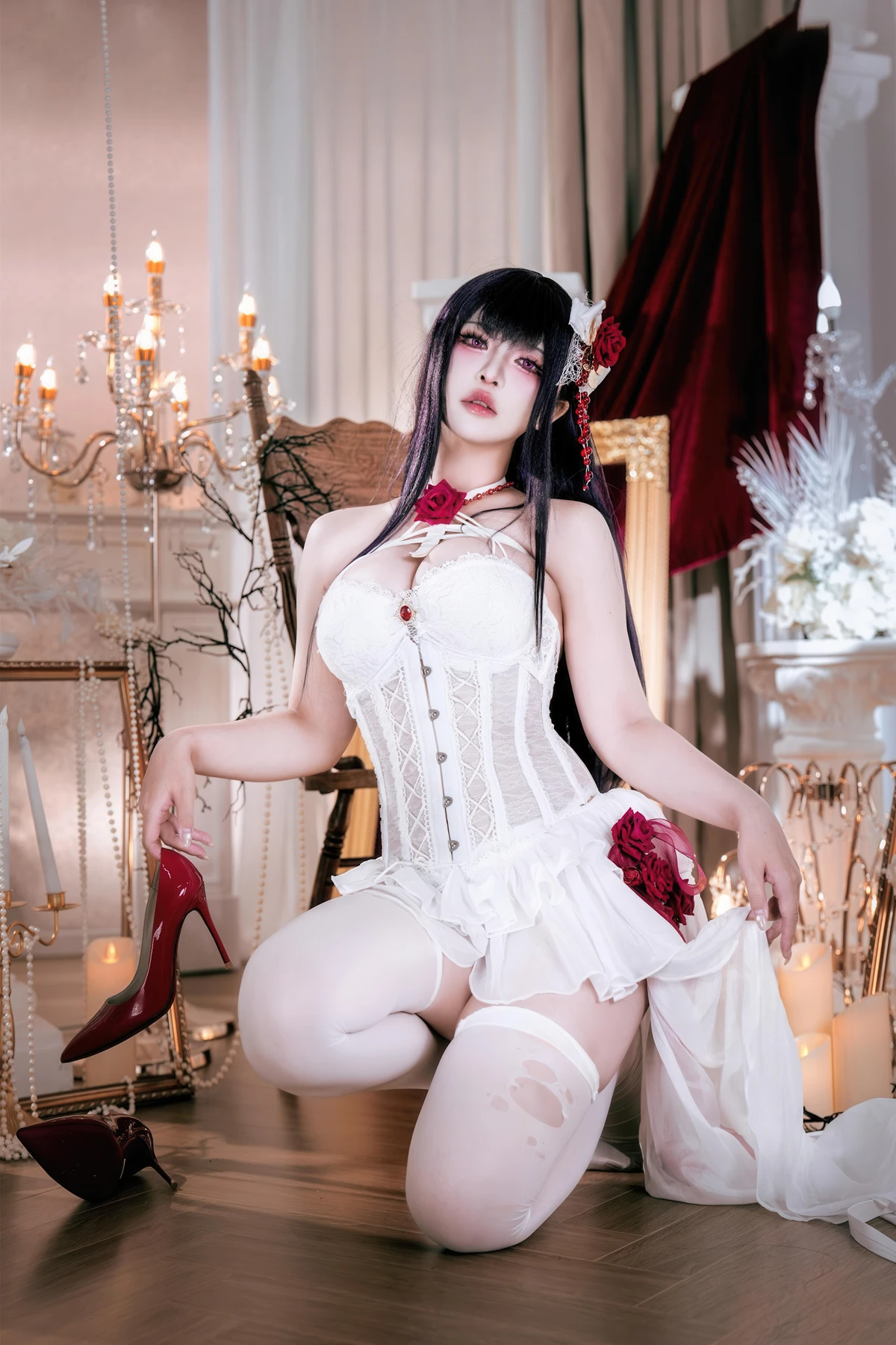 Cosplay 半半子Banbanko – Nikke胜利女神 米哈拉 羁绊锁链 - P16
